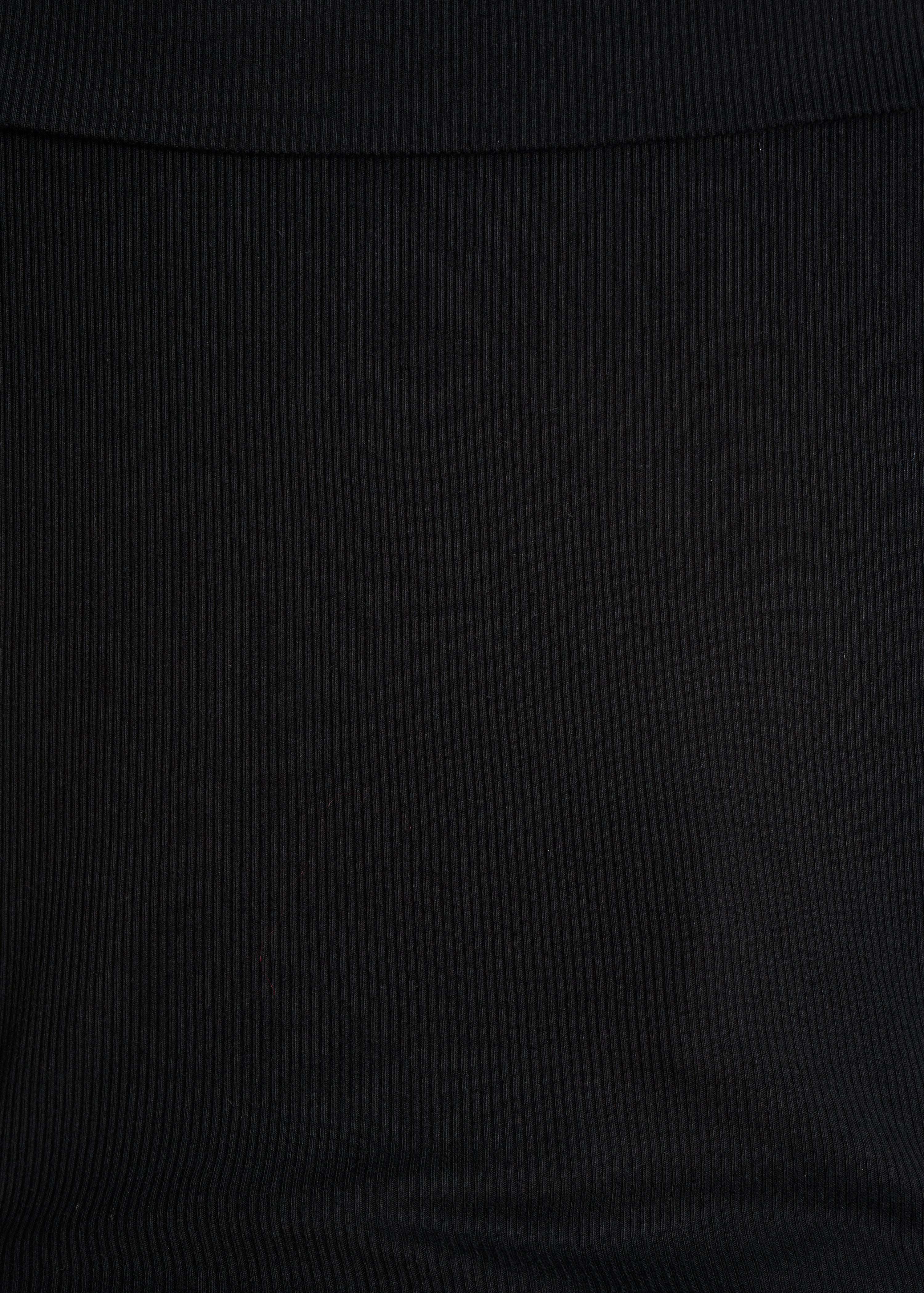 T-shirt noir épaules dénudées en coton biologique