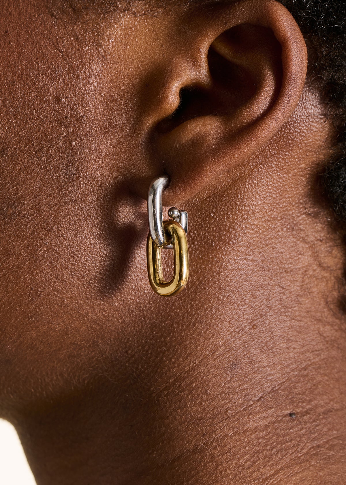 Gold-tone dangling earrings