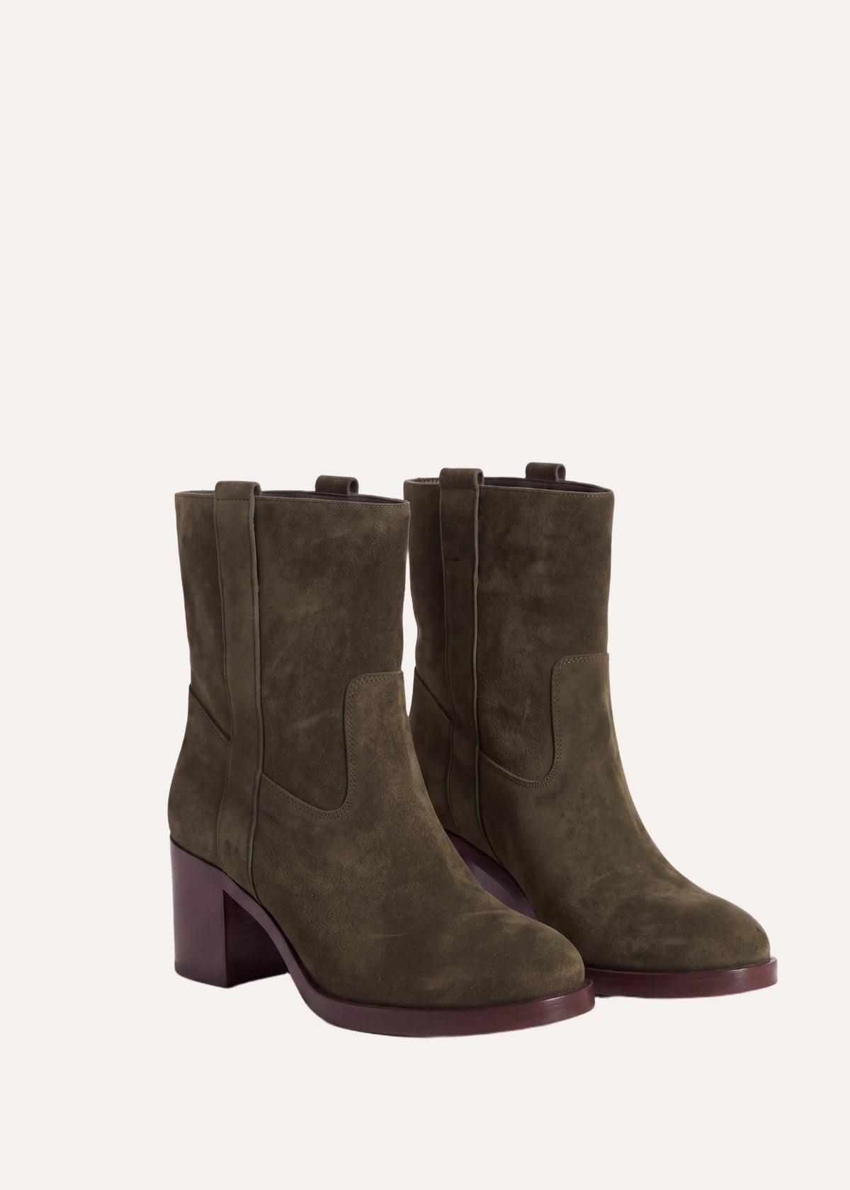 Khakifarbene Stiefeletten - Ecaria