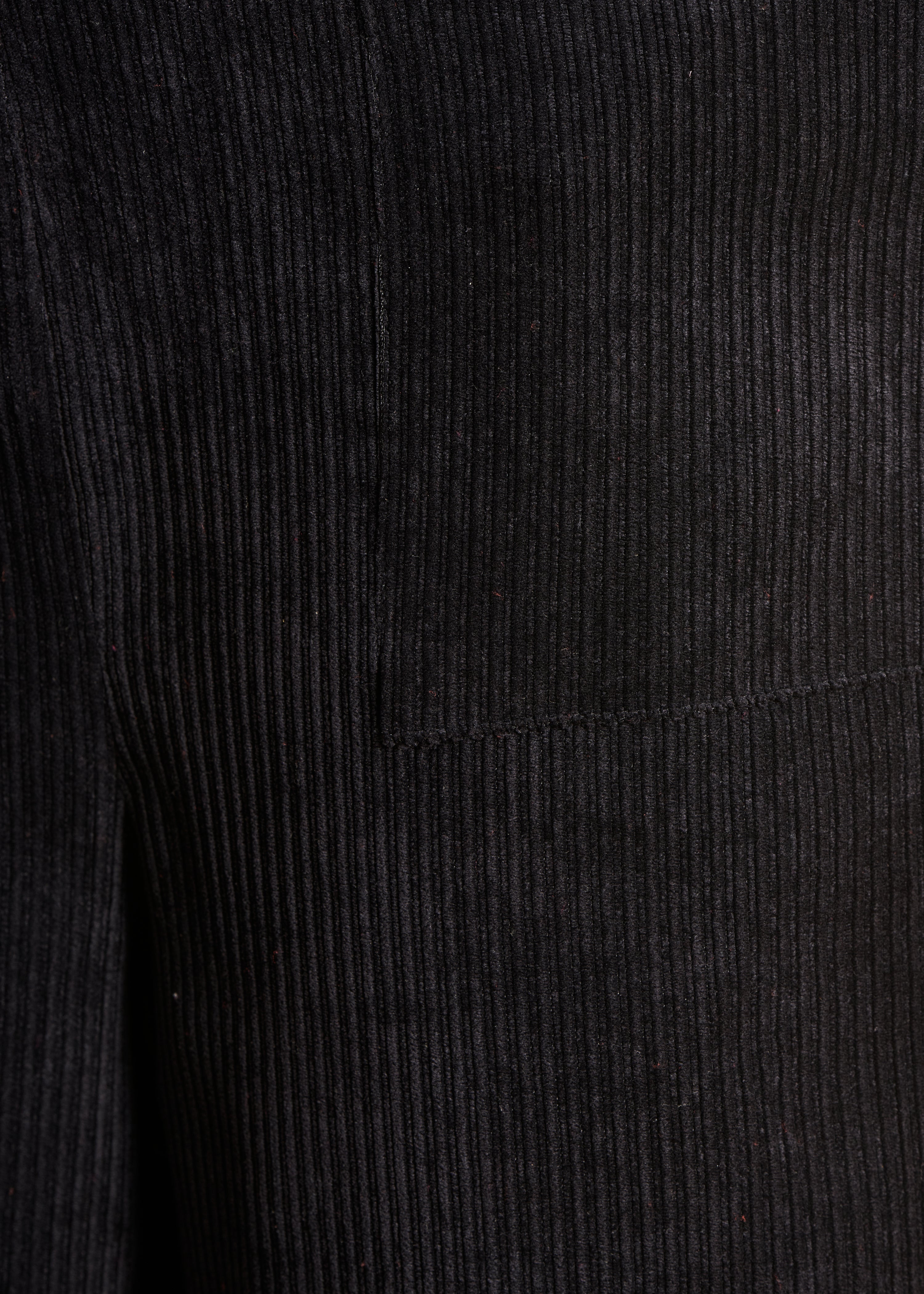 Combinaison pantalon en velours côtelé noir