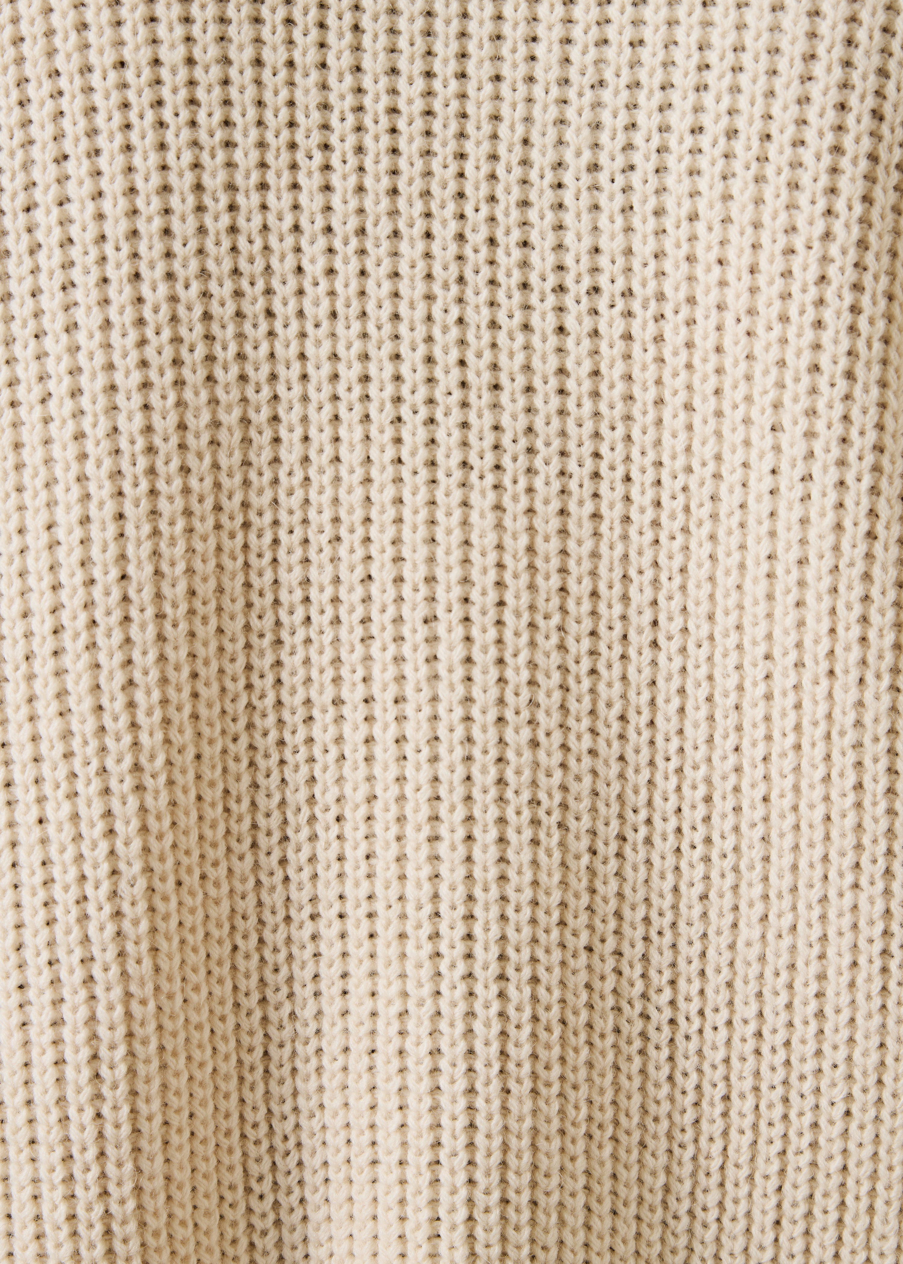 Cardigan corto senza maniche a coste con perle ecru