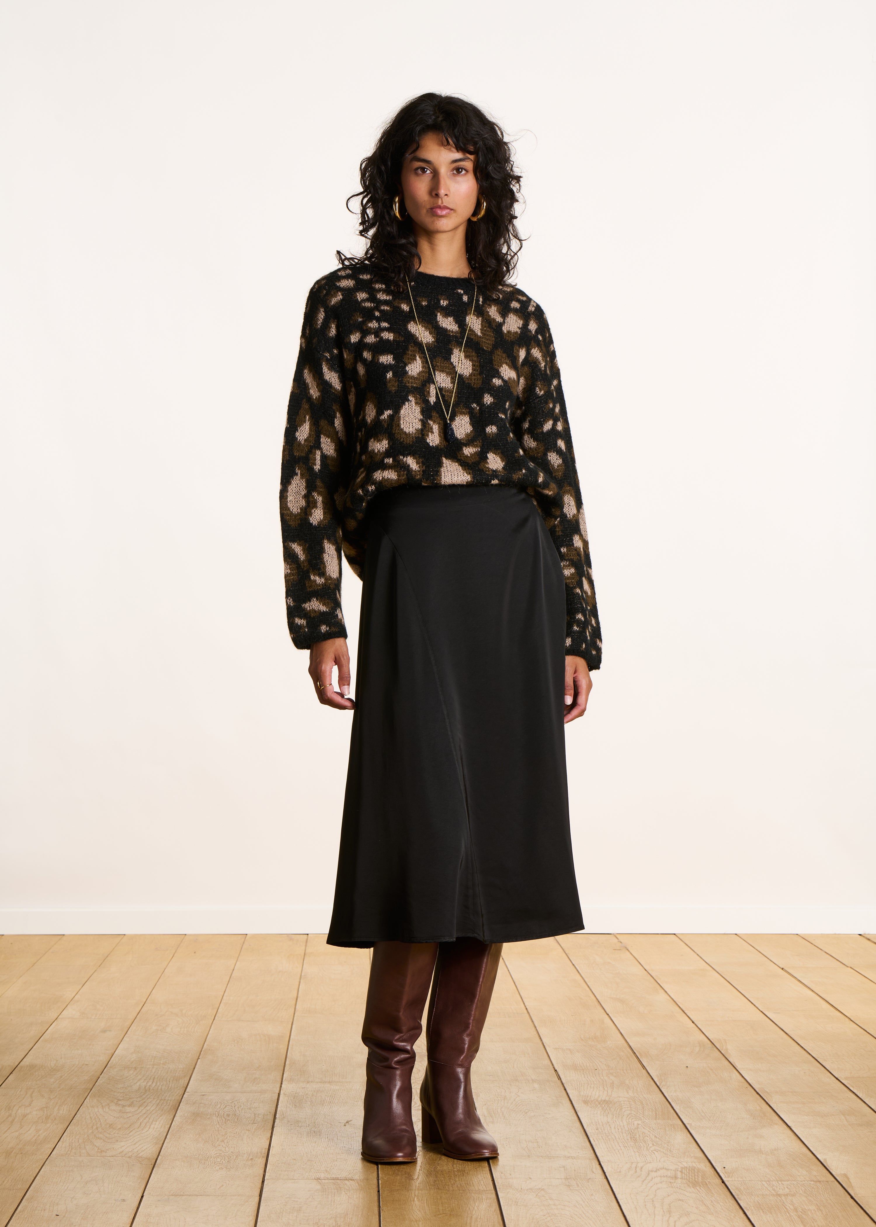 JUPE MI-LONGUE éVASéE - JOY - ZAPA pour FEMME JUPE MI-LONGUE éVASéE - JOY - ZAPA pour FEMME
