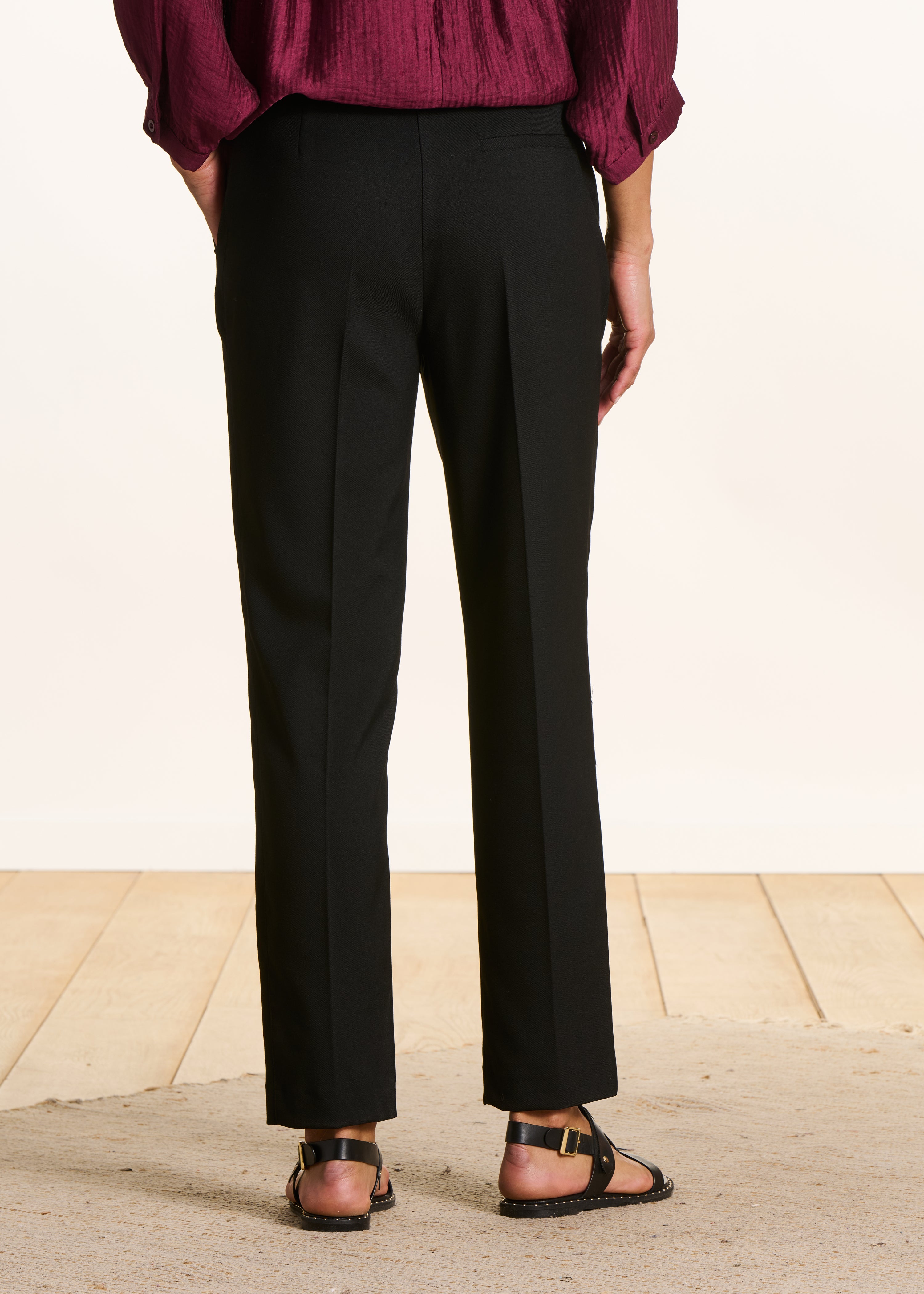 Pantaloni a sigaretta 7/8 nero