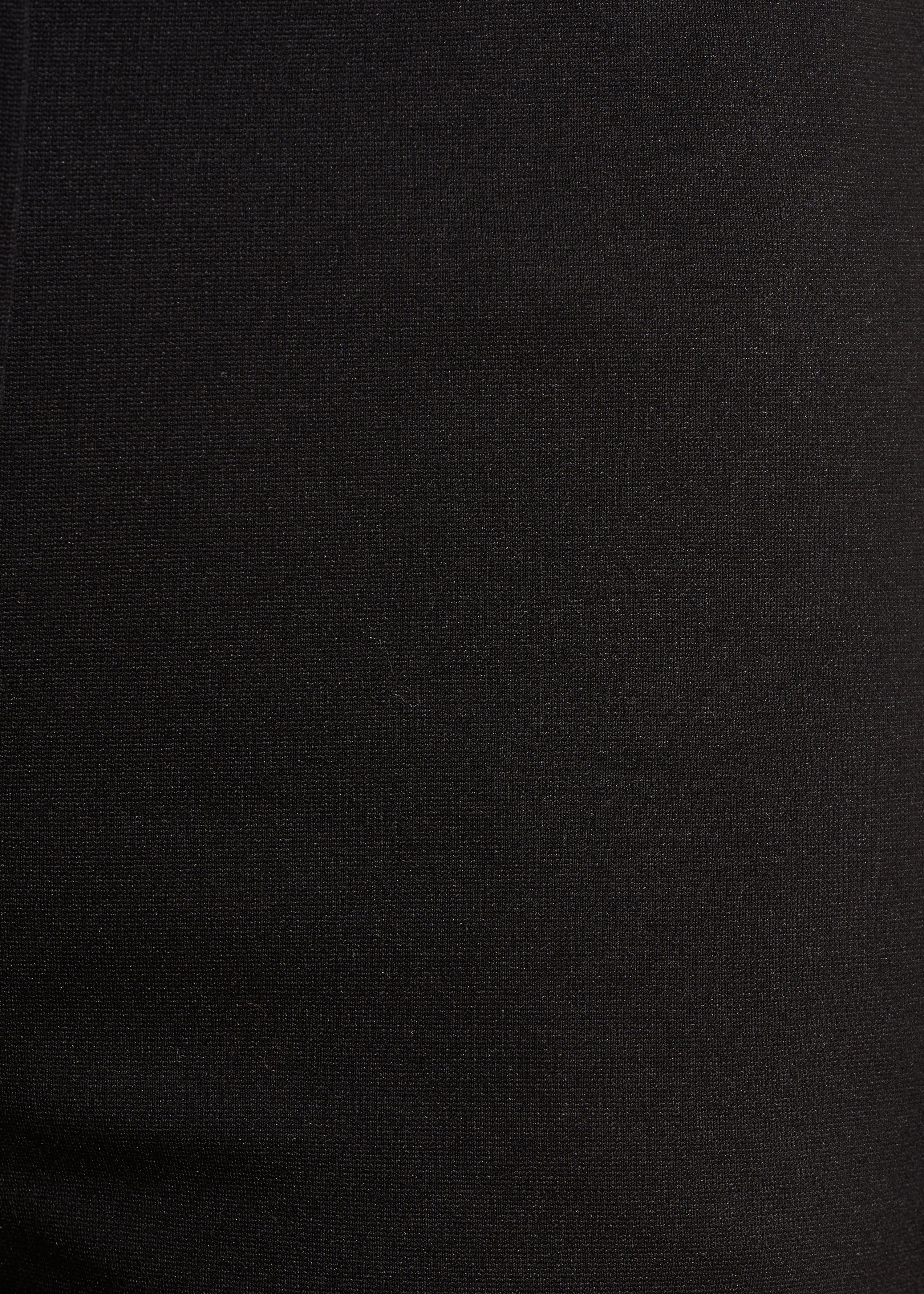High-waisted black milano trousers