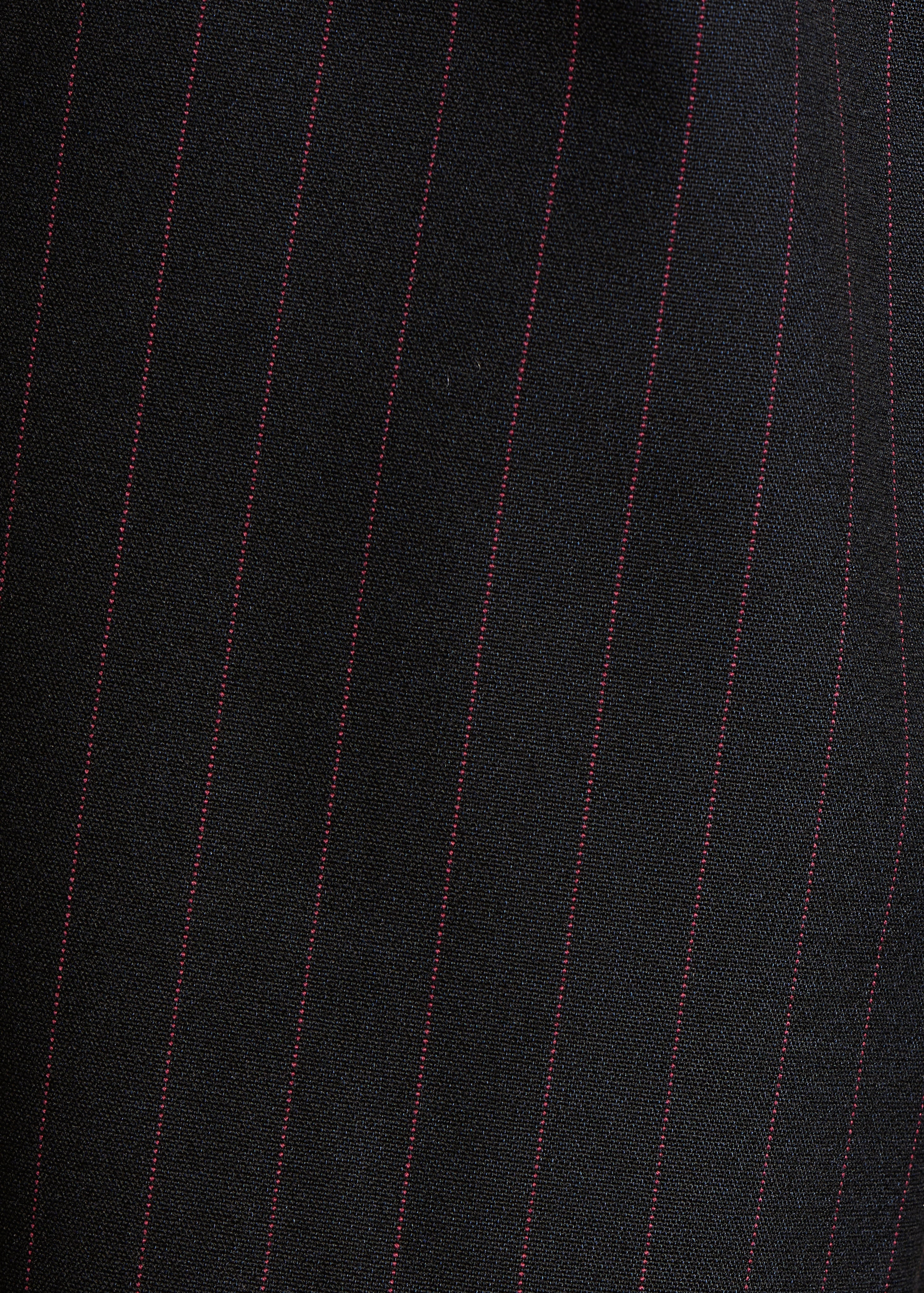 Pantalón azul oscuro oversize a rayas de talle alto