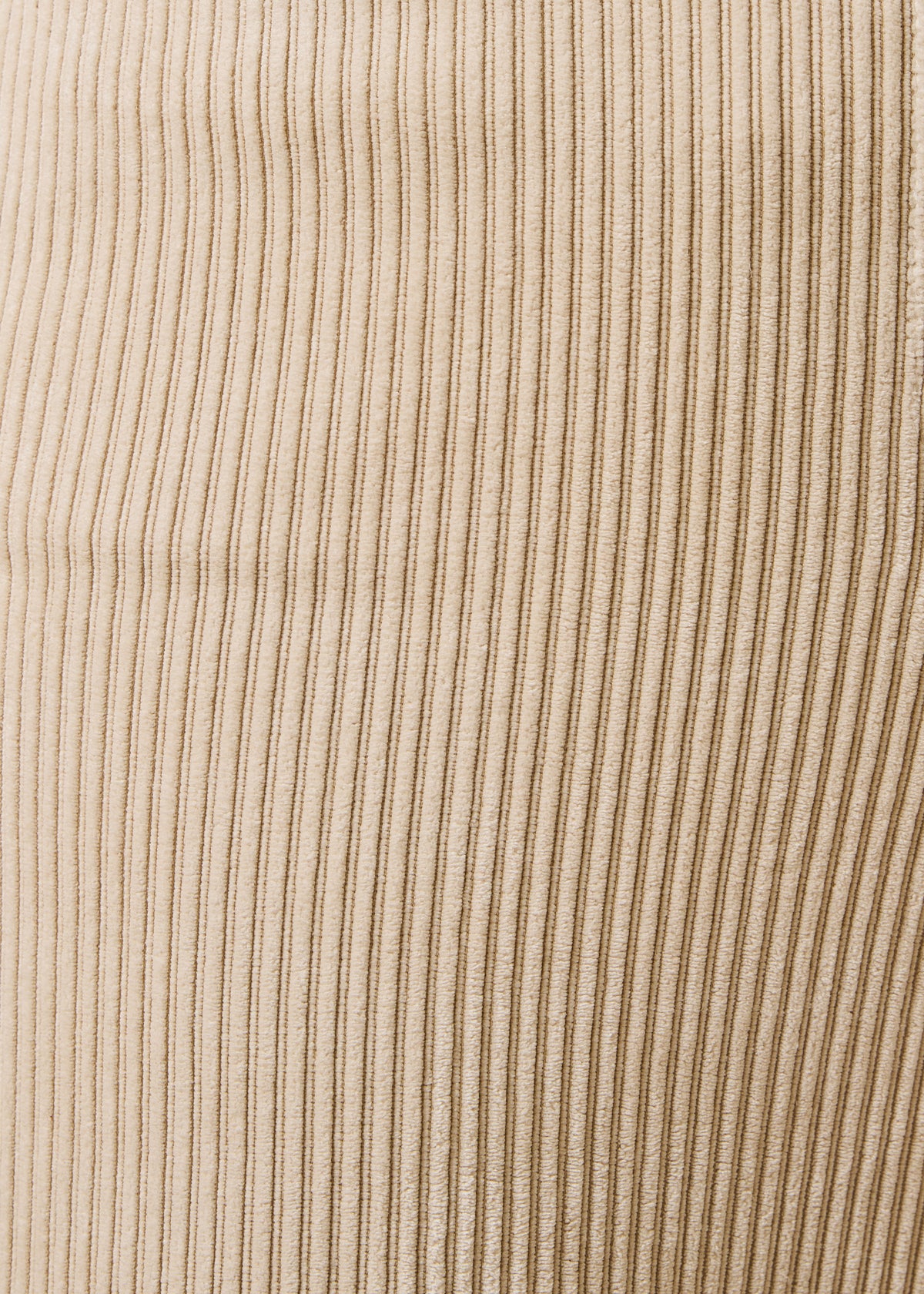 Pantalón ancho beige de pana acanalada