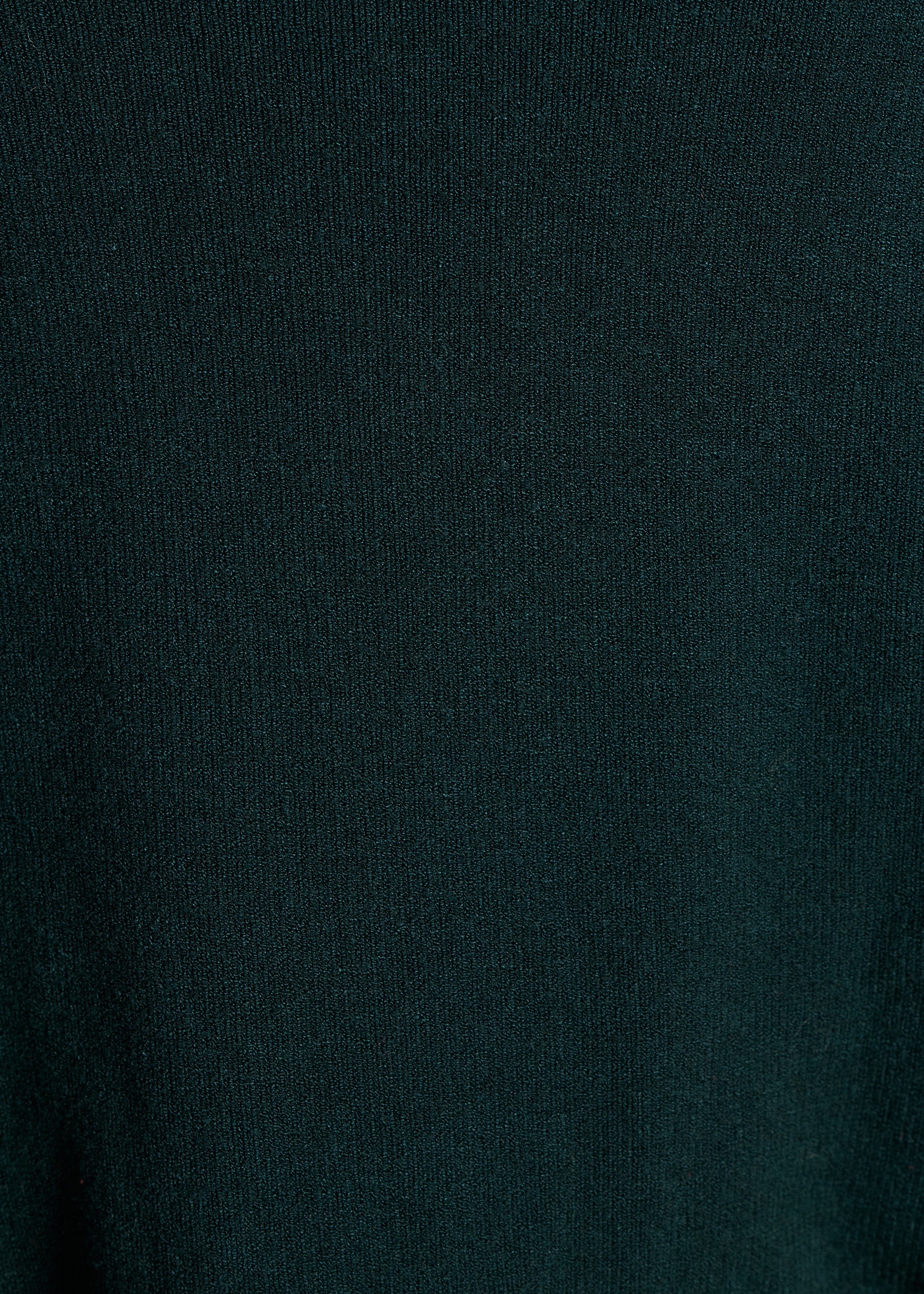 Petrolblauer Pullover aus Strick mit langen Ärmeln
