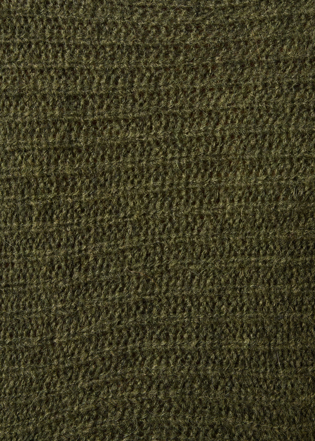 Maglione ampio kaki a maniche lunghe