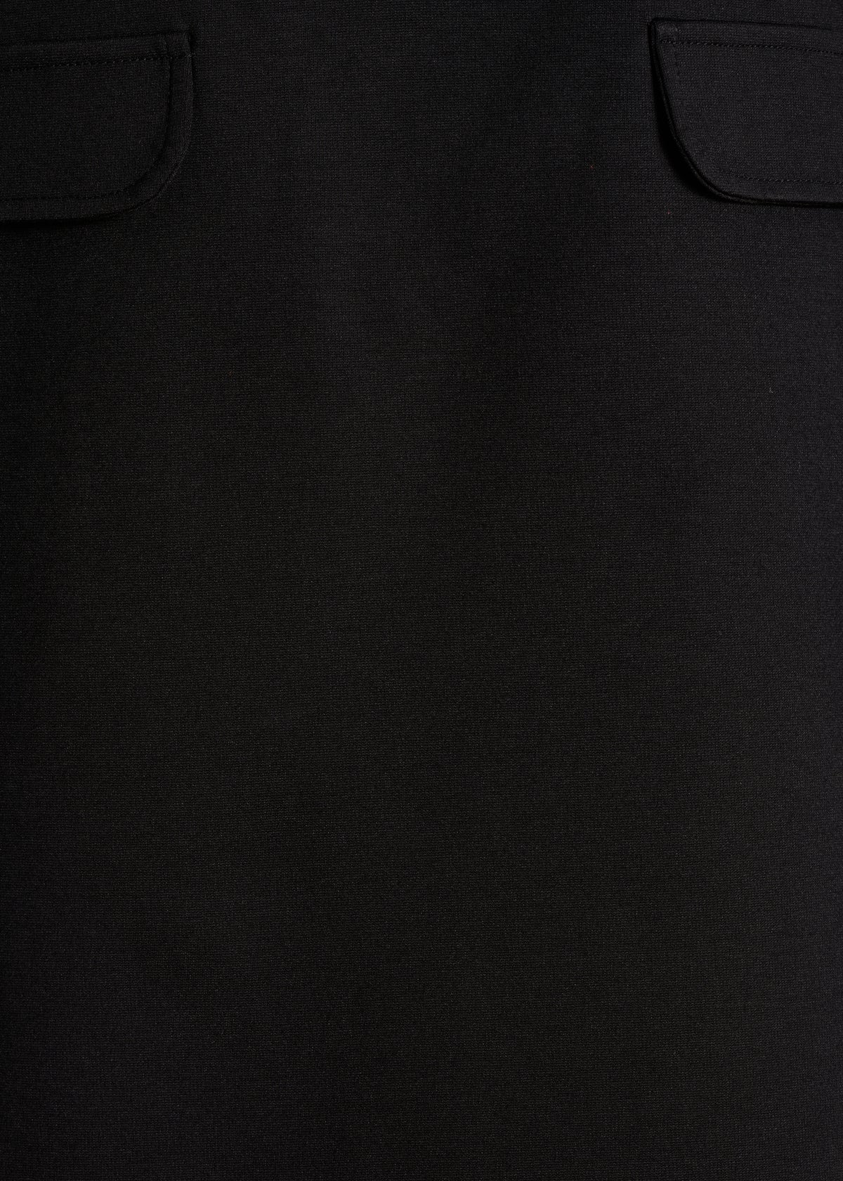 Abito camicia corto in milano nero
