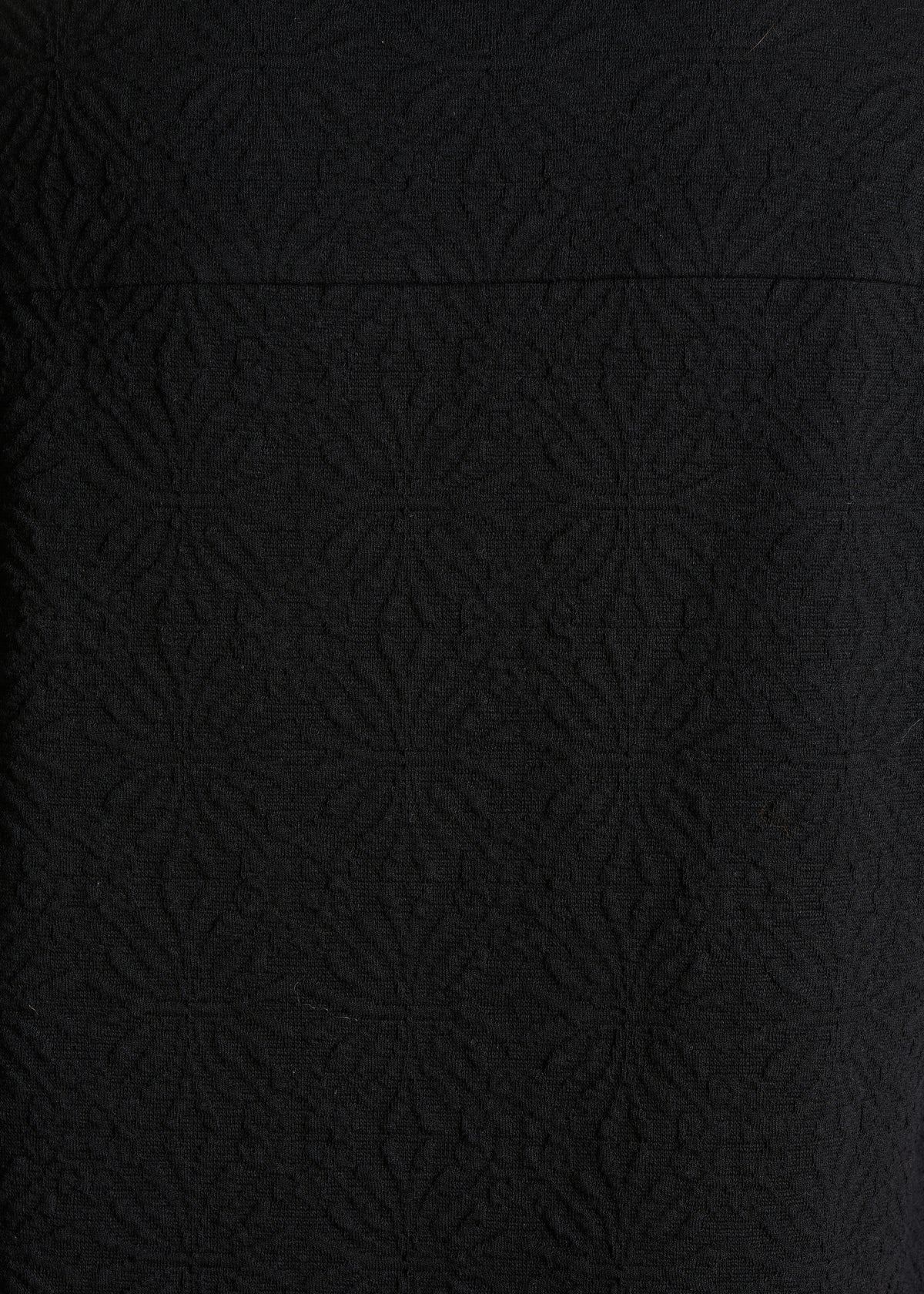 Vestido corto en jacquard milano negro