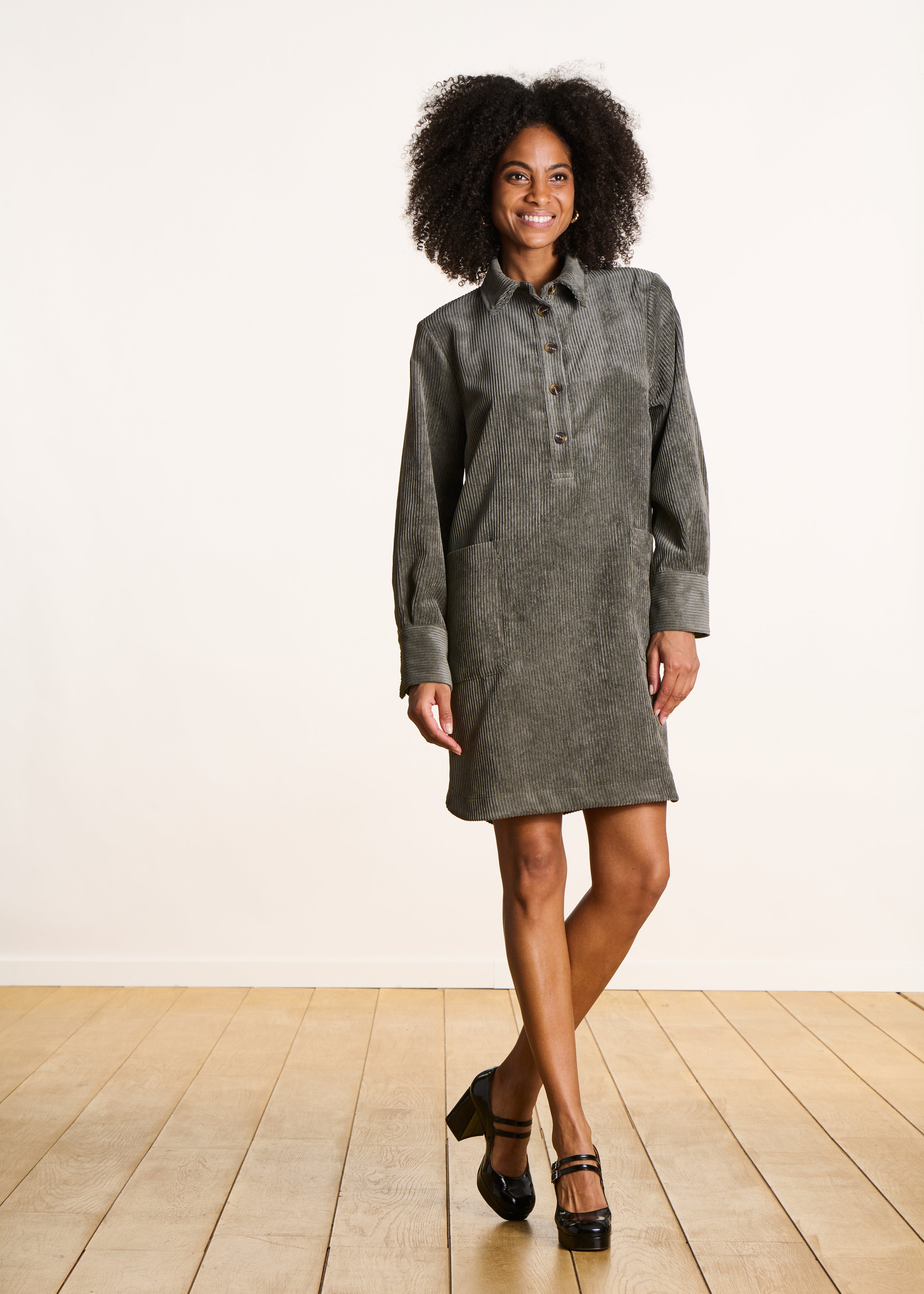 Dress Camicia A Vestito Donna Abito Chemisier Camicia Lunga