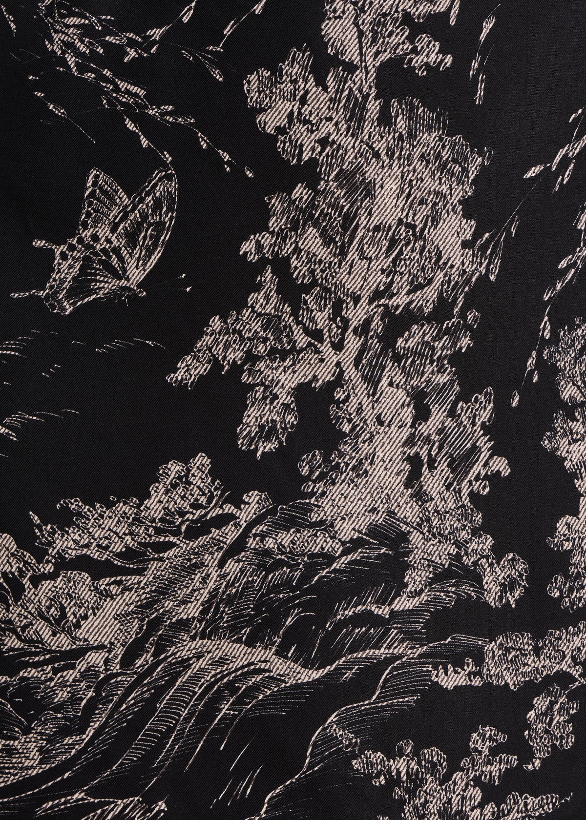 Schwarzes kurzes, gerade geschnittenes Kleid mit Print