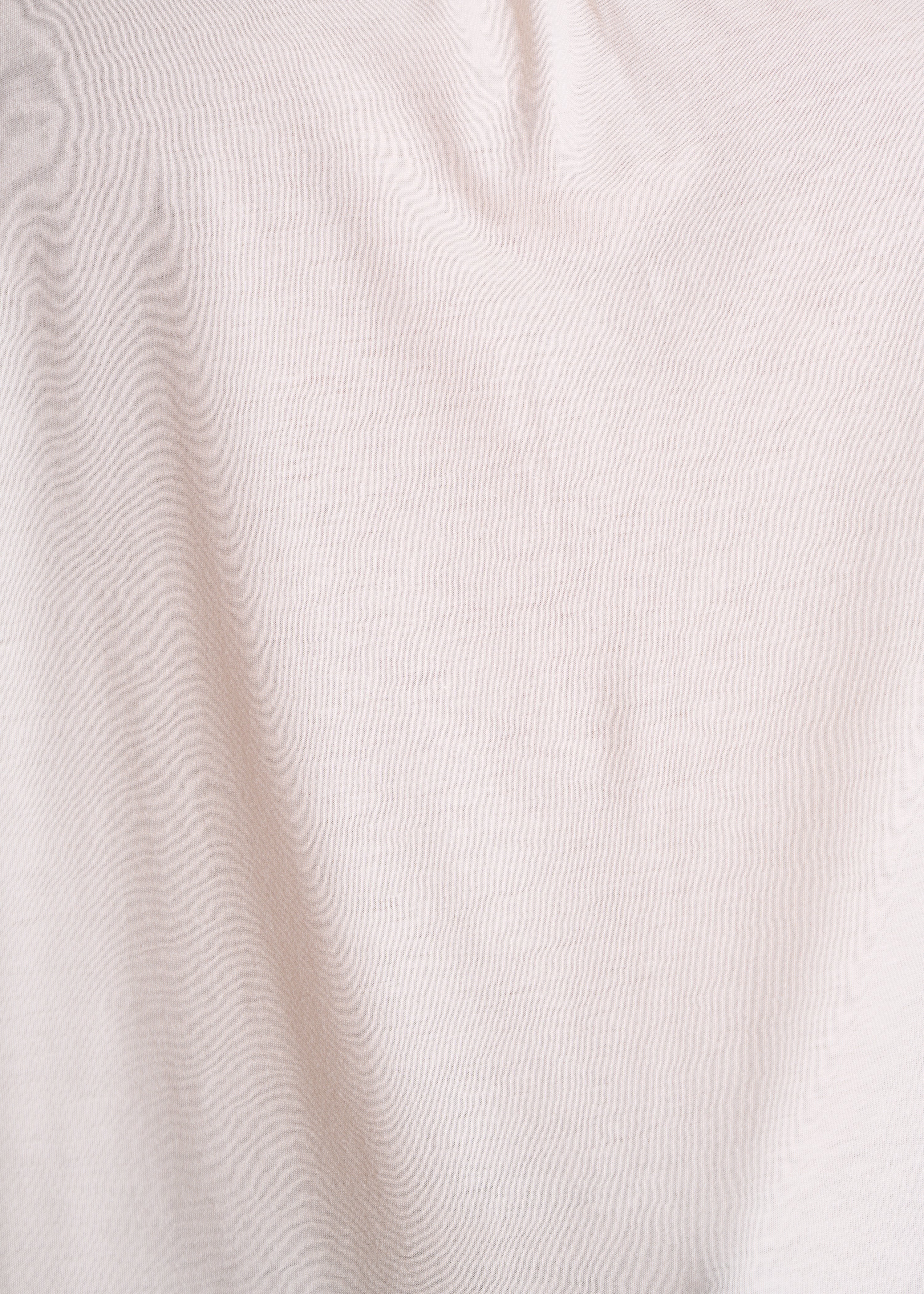 Oversize T-Shirt in Ecru, zweifarbiger Stoff, langärmlig