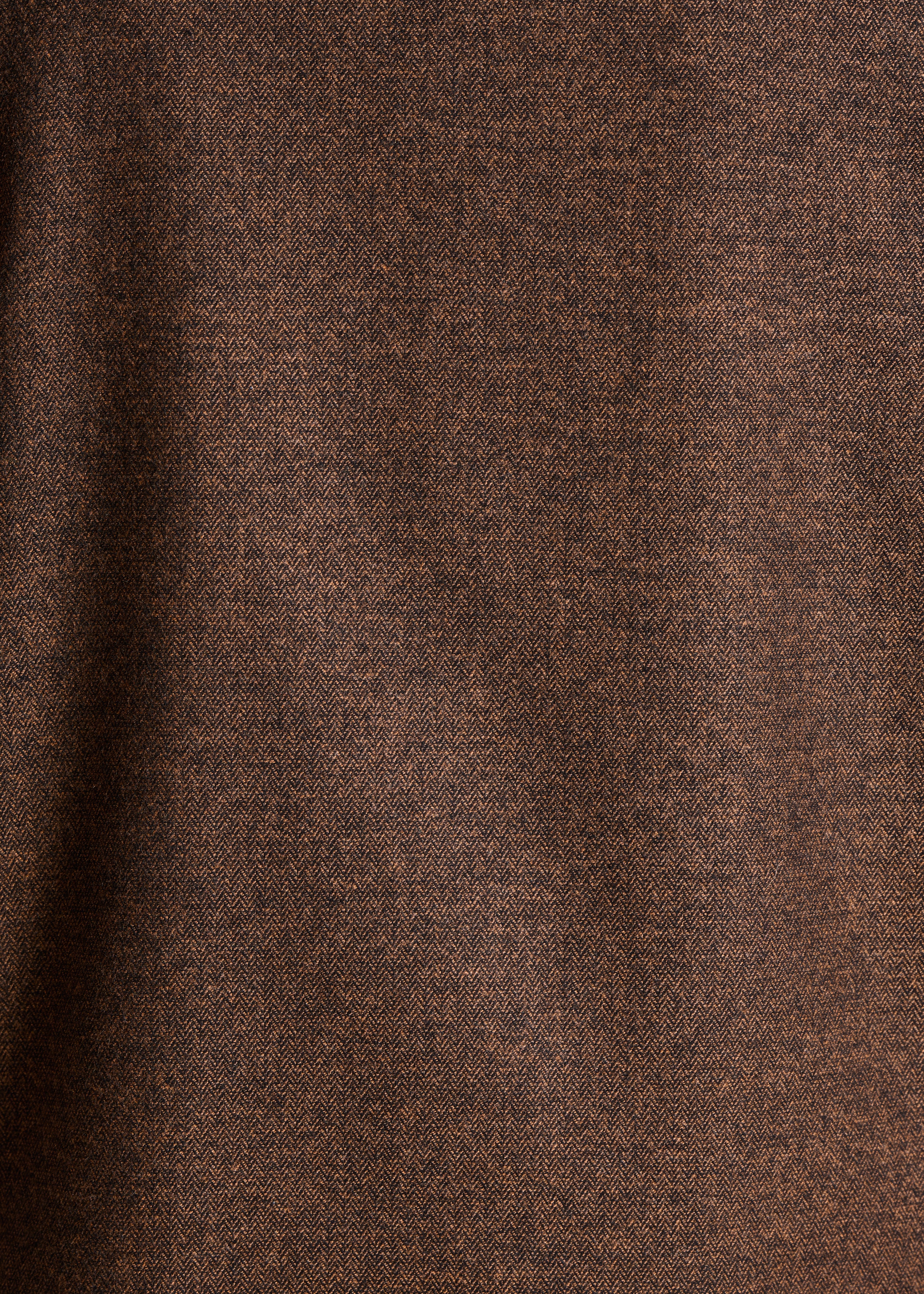 Veste courte en tweed marron