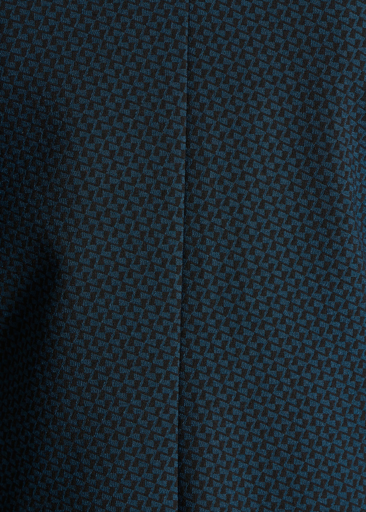 Schwarze und blaue Jacquard-Tailoring-Jacke