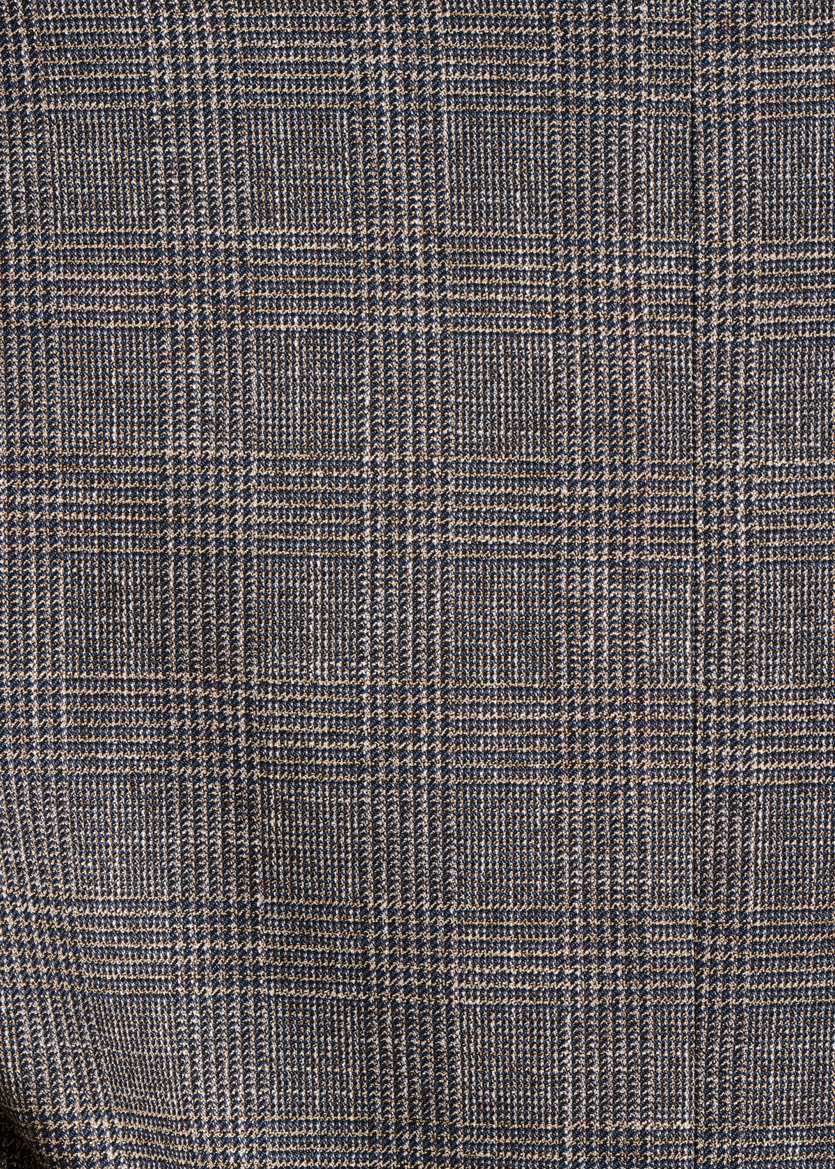 Grauer karierter Blazer mit Gürtel