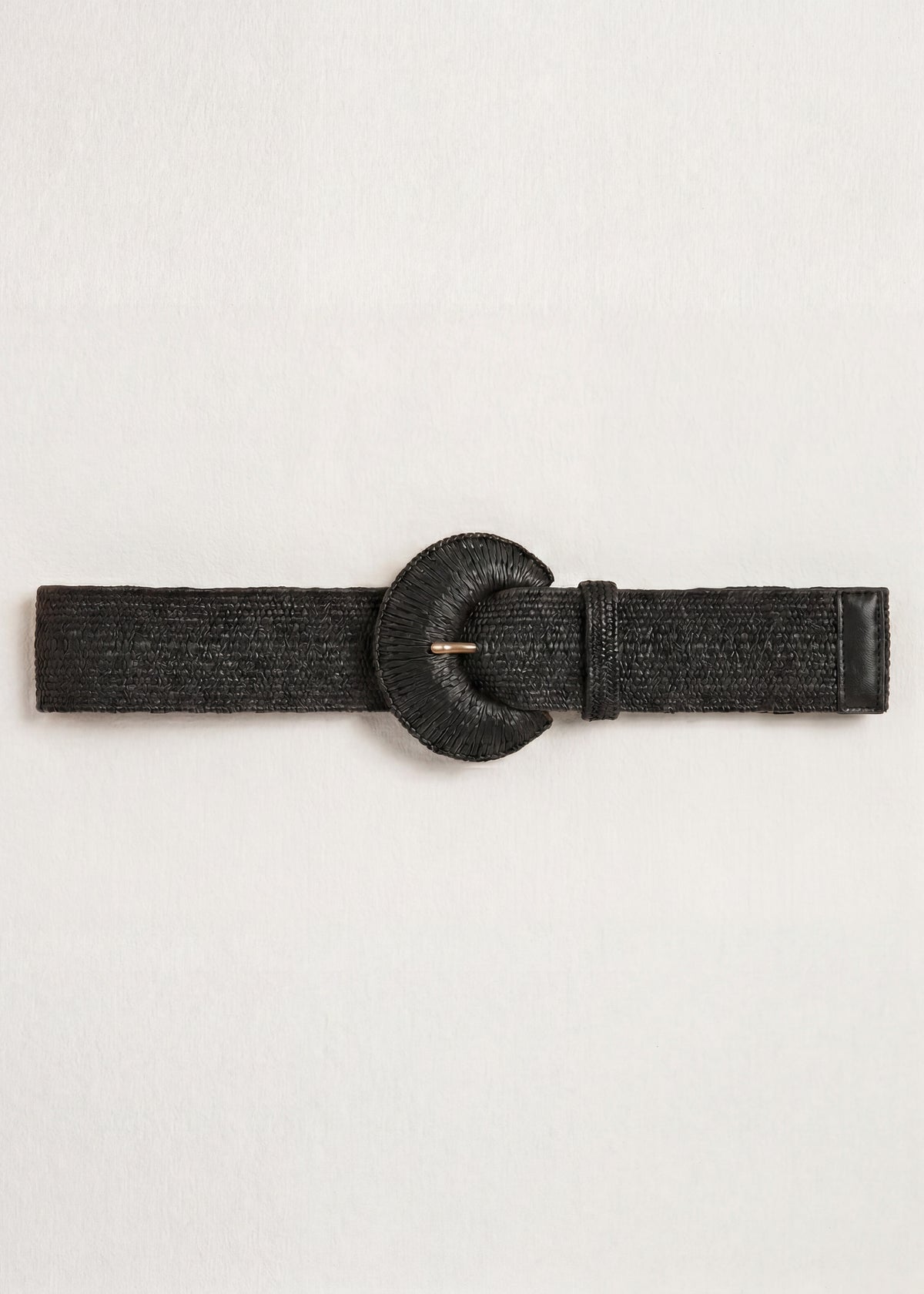 Cintura larga elasticizzata nera
