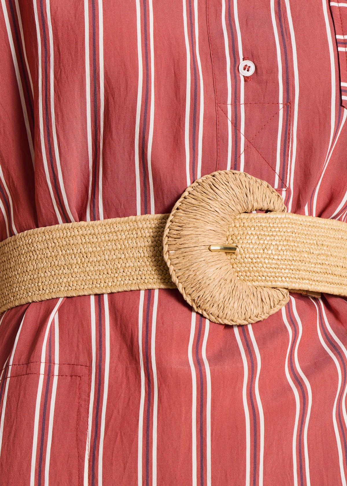 Cintura larga elasticizzata beige