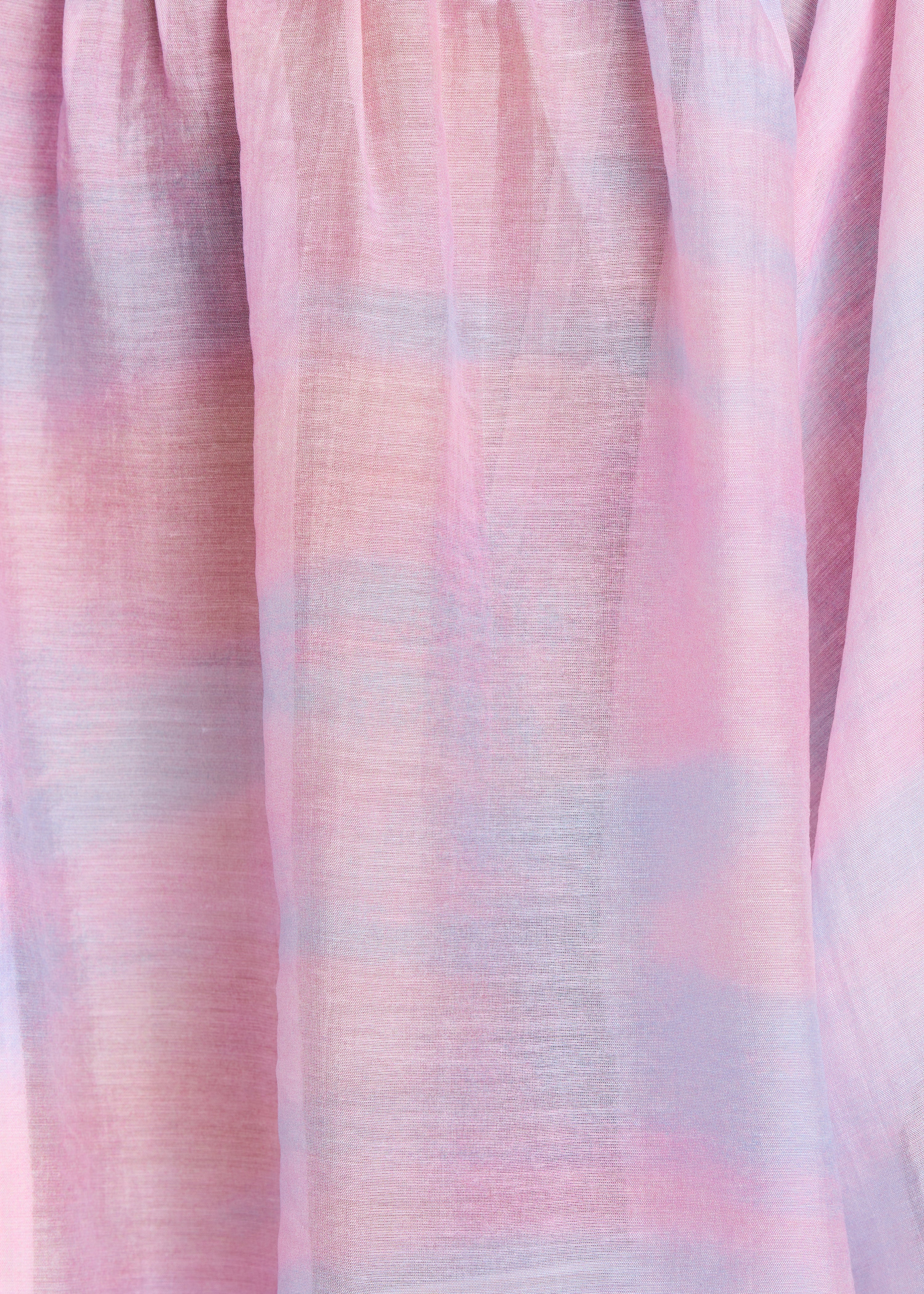 Chemise ample rose à imprimé tie & dye
