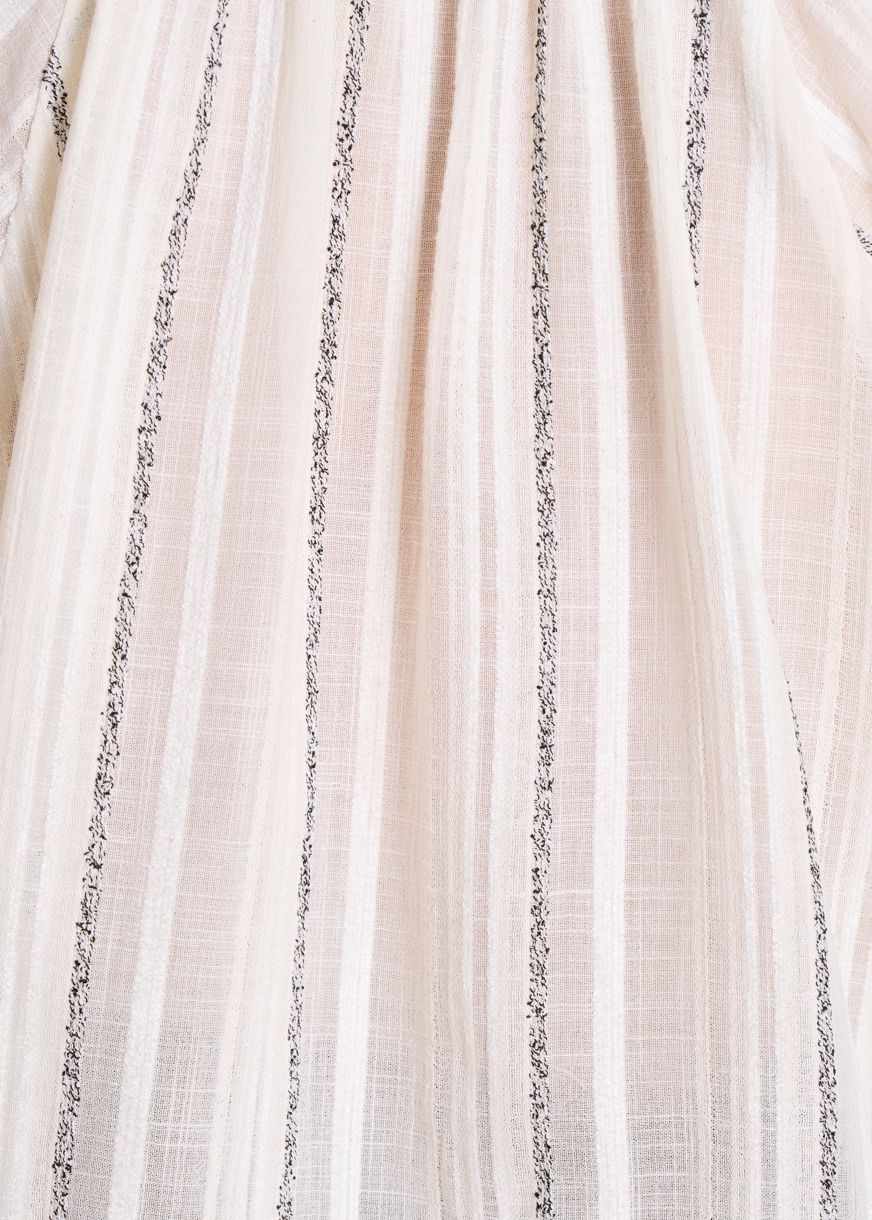 Chemise ample écrue à rayures