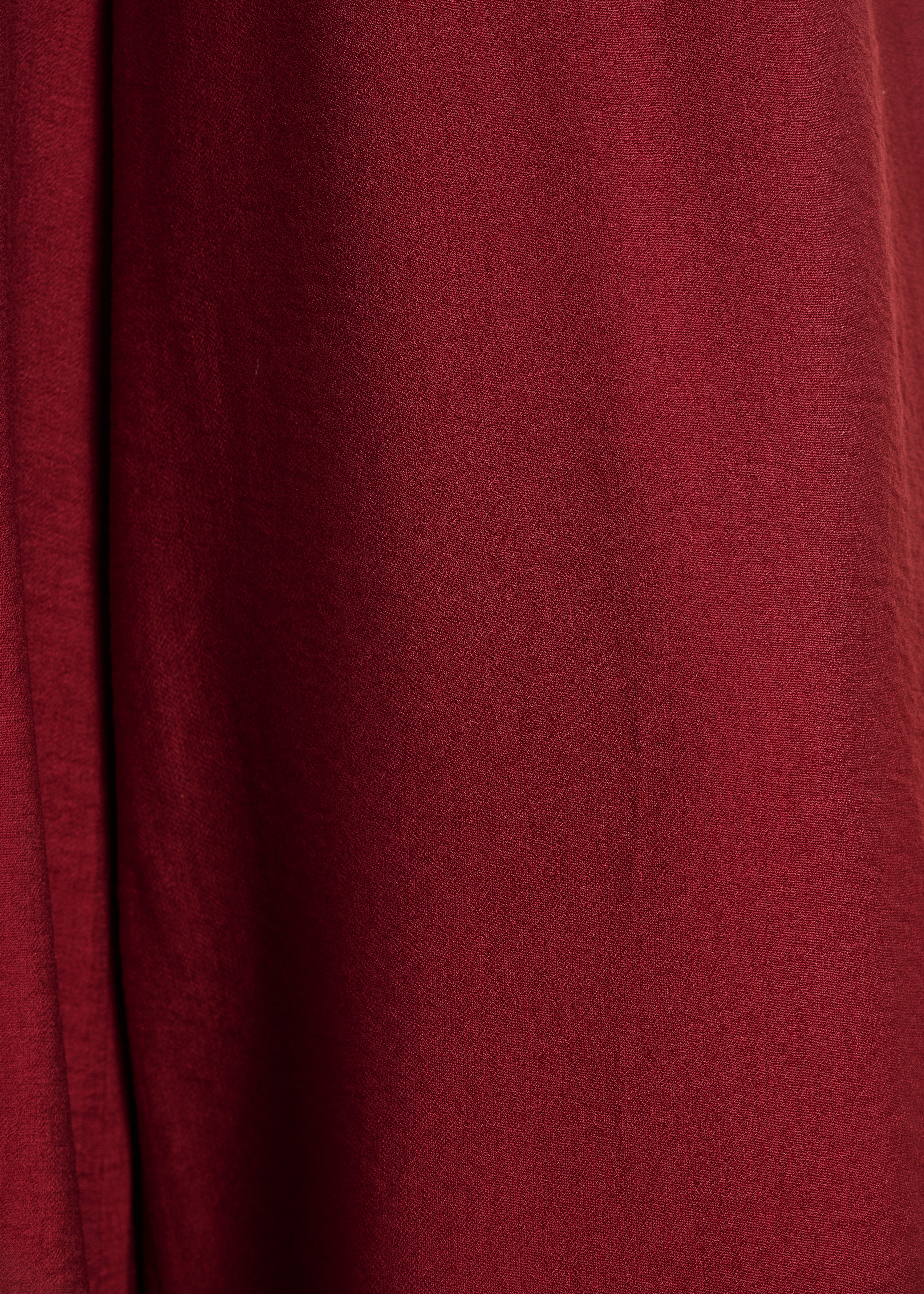 Terracotta long fluid jumpsuit in jacquard