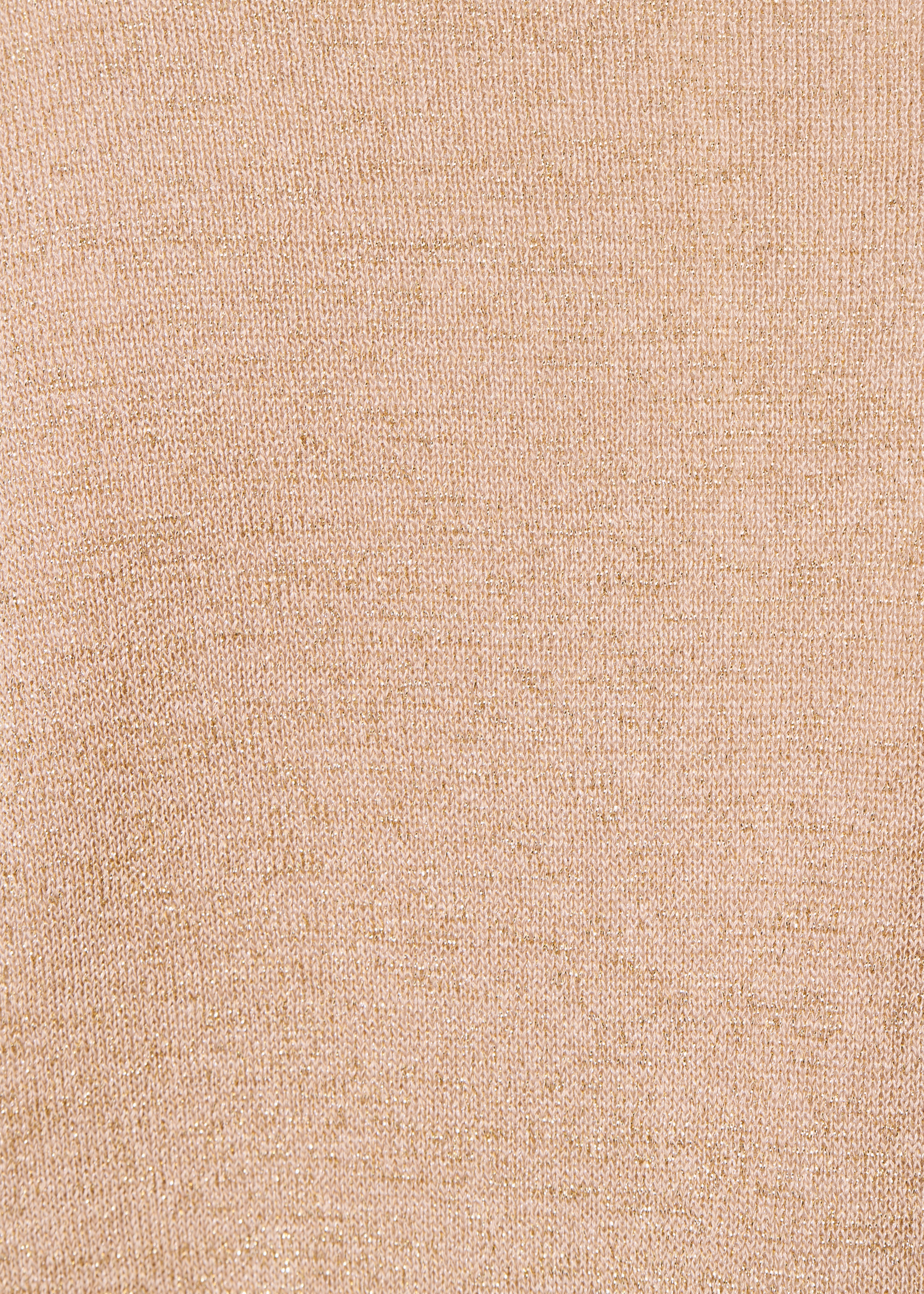 Figurbetonte Weste aus feinem, schimmerndem Strick in Beige