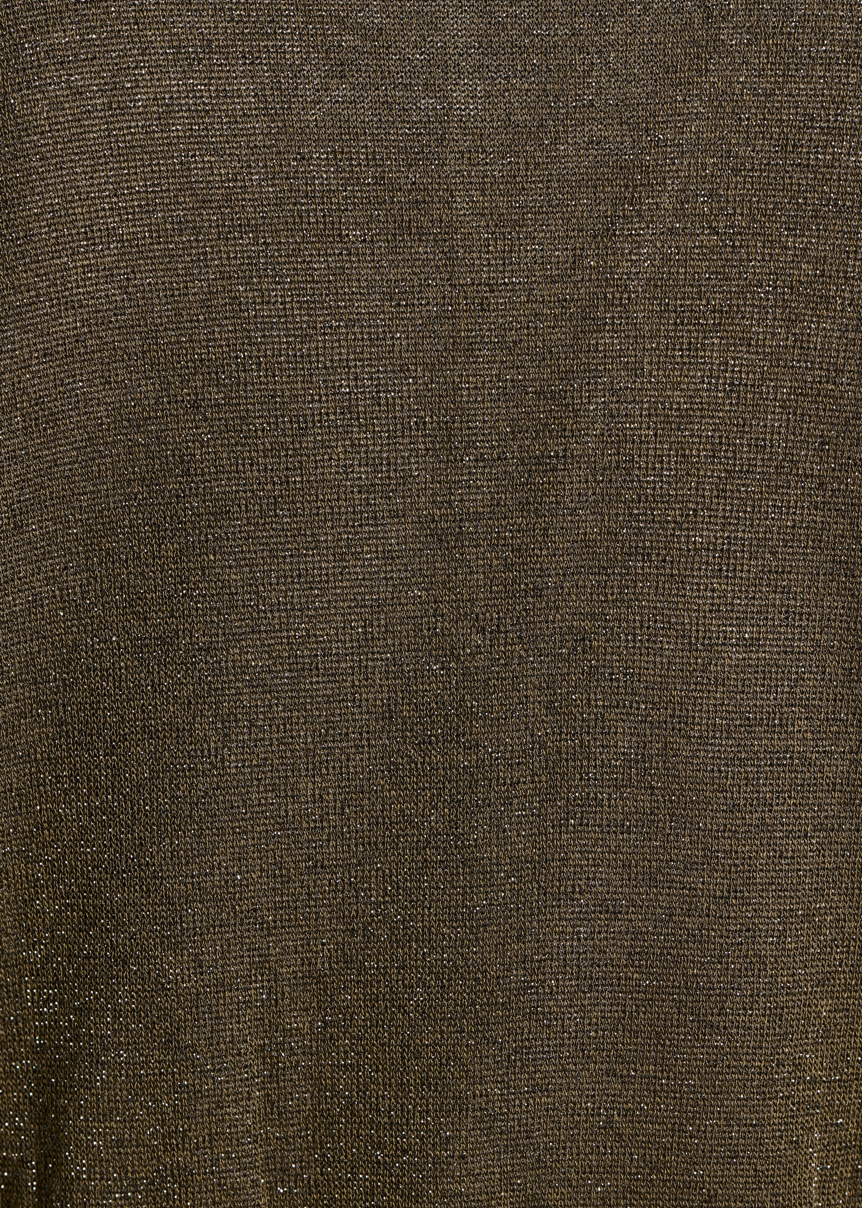 Getailleerd gilet van fijne, glanzende kaki mesh