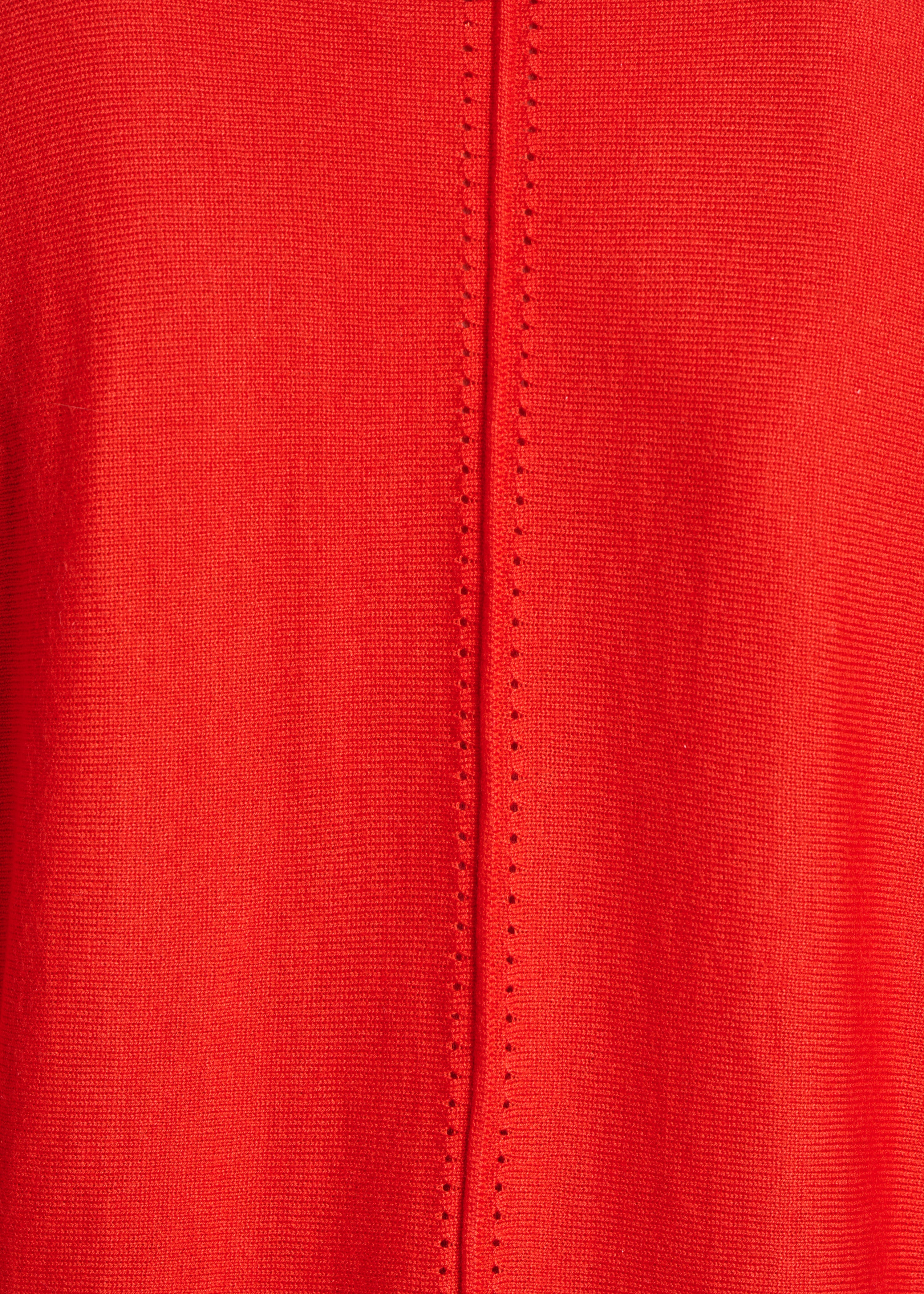Gilet rosso ampio in maglia fine