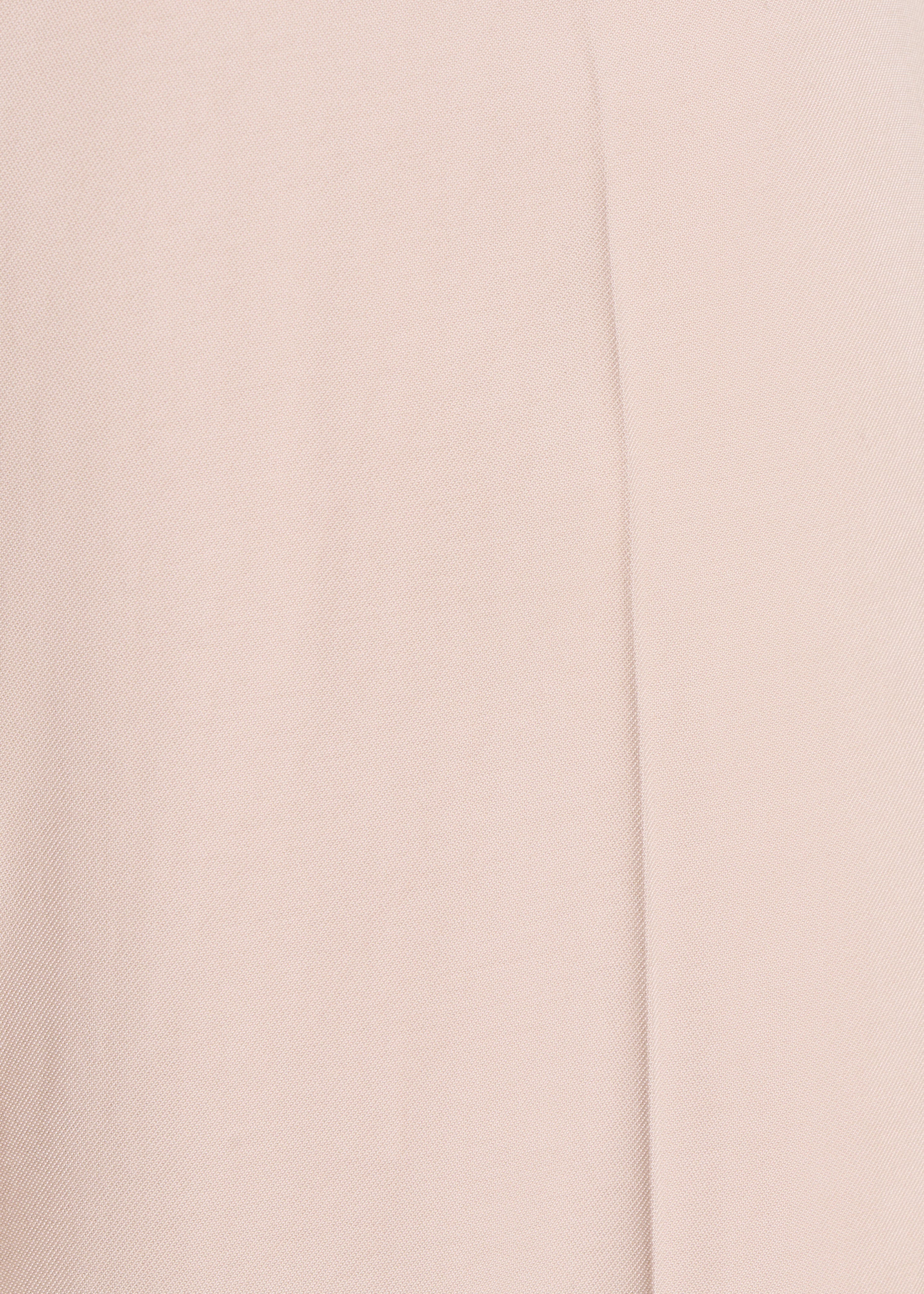 Pantaloni larghi beige a vita alta