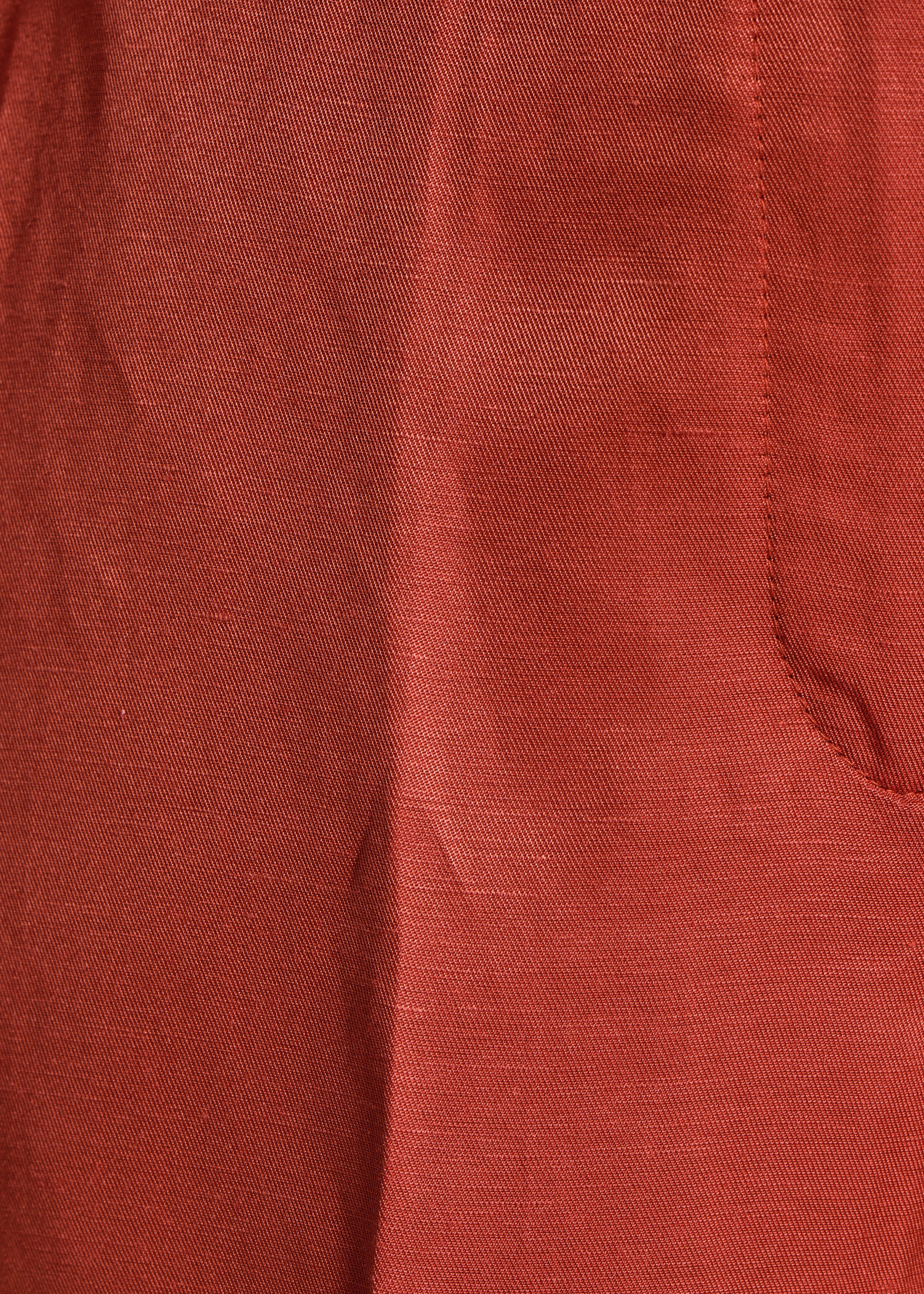 Pantalón ancho color ladrillo con cinturón