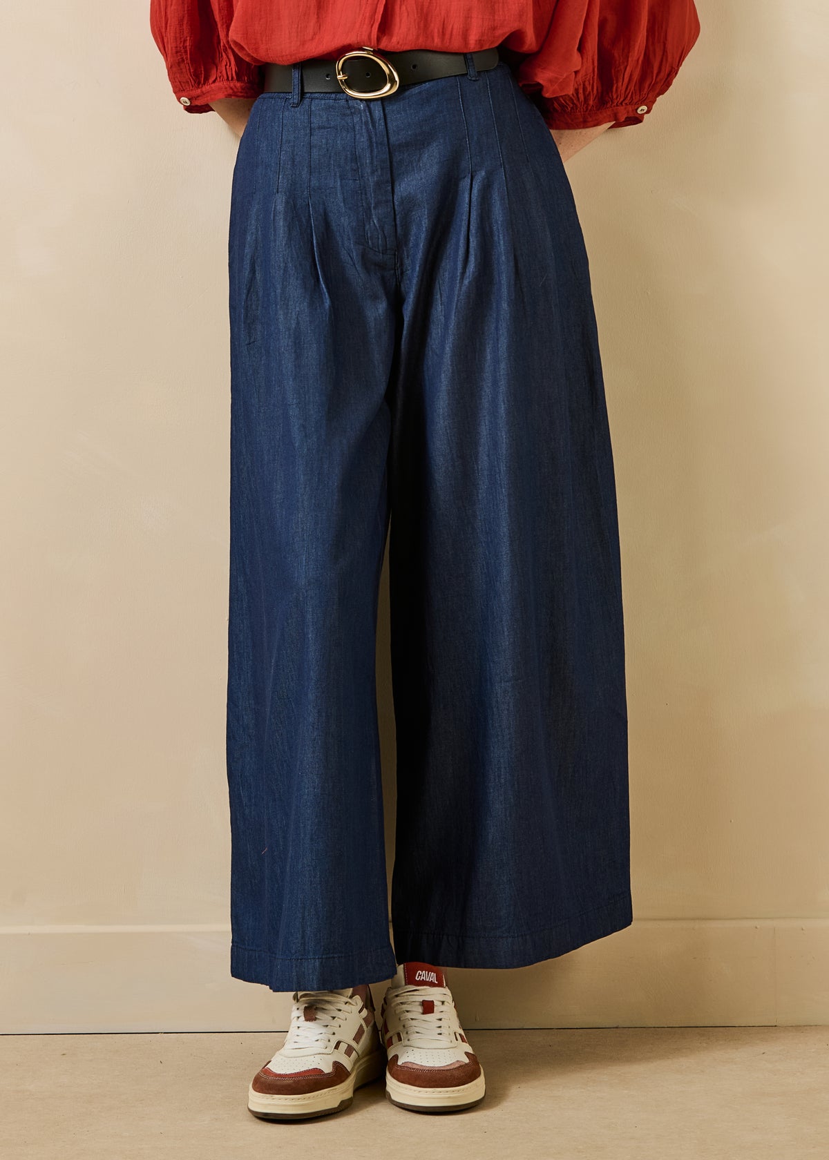 Pantalon bleu brut - Flaque
