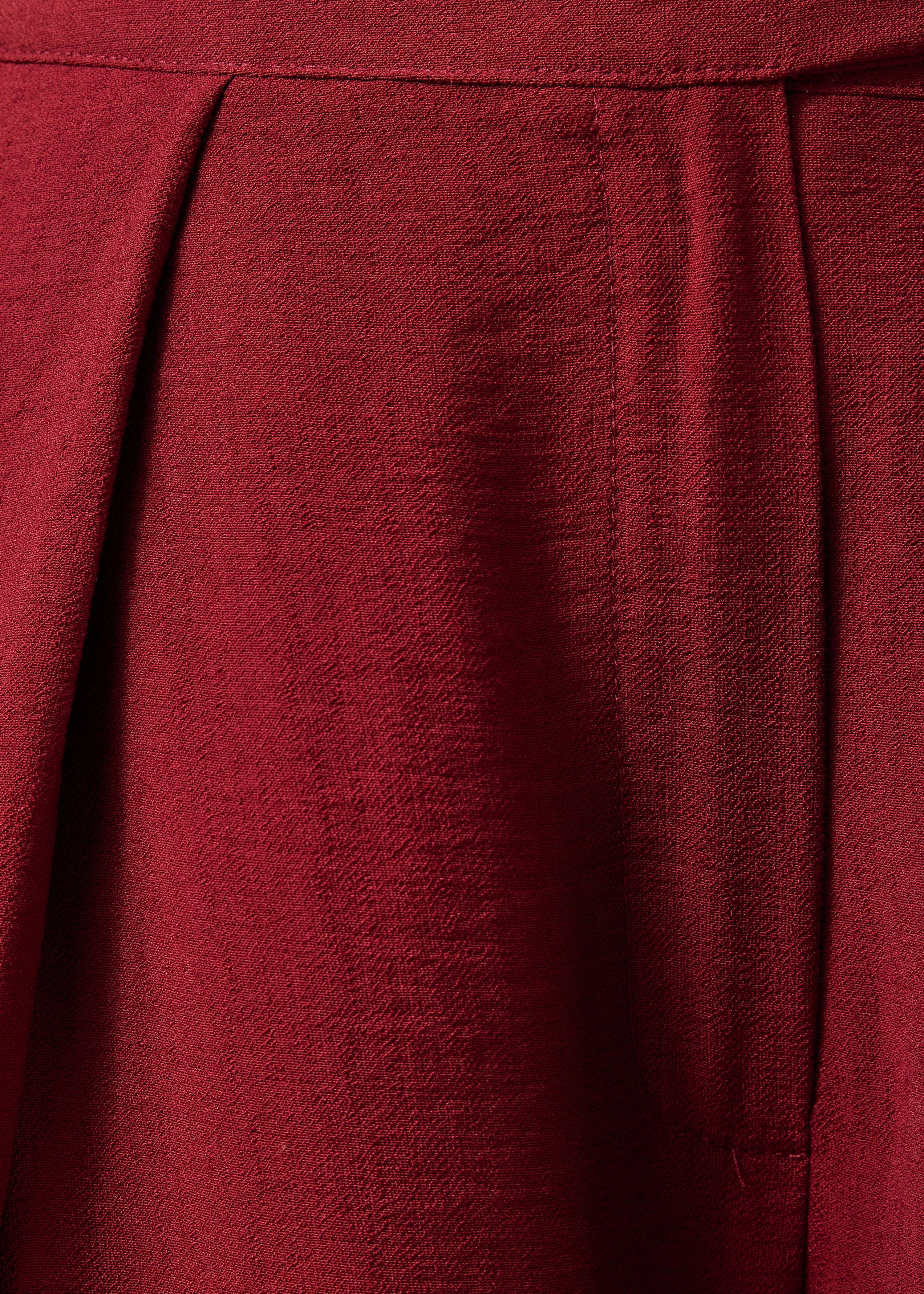 Pantalone ampio bordeaux in jacquard