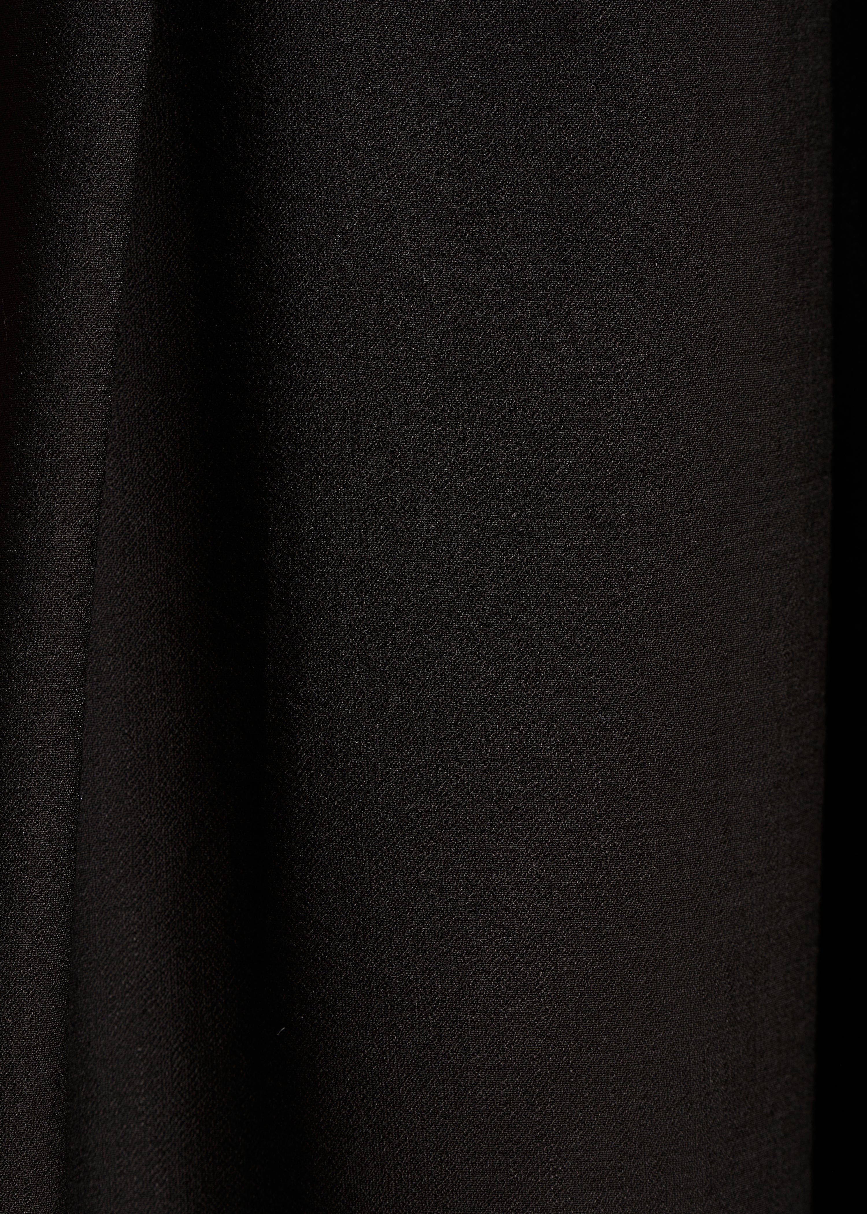 Pantalone largo nero in jacquard