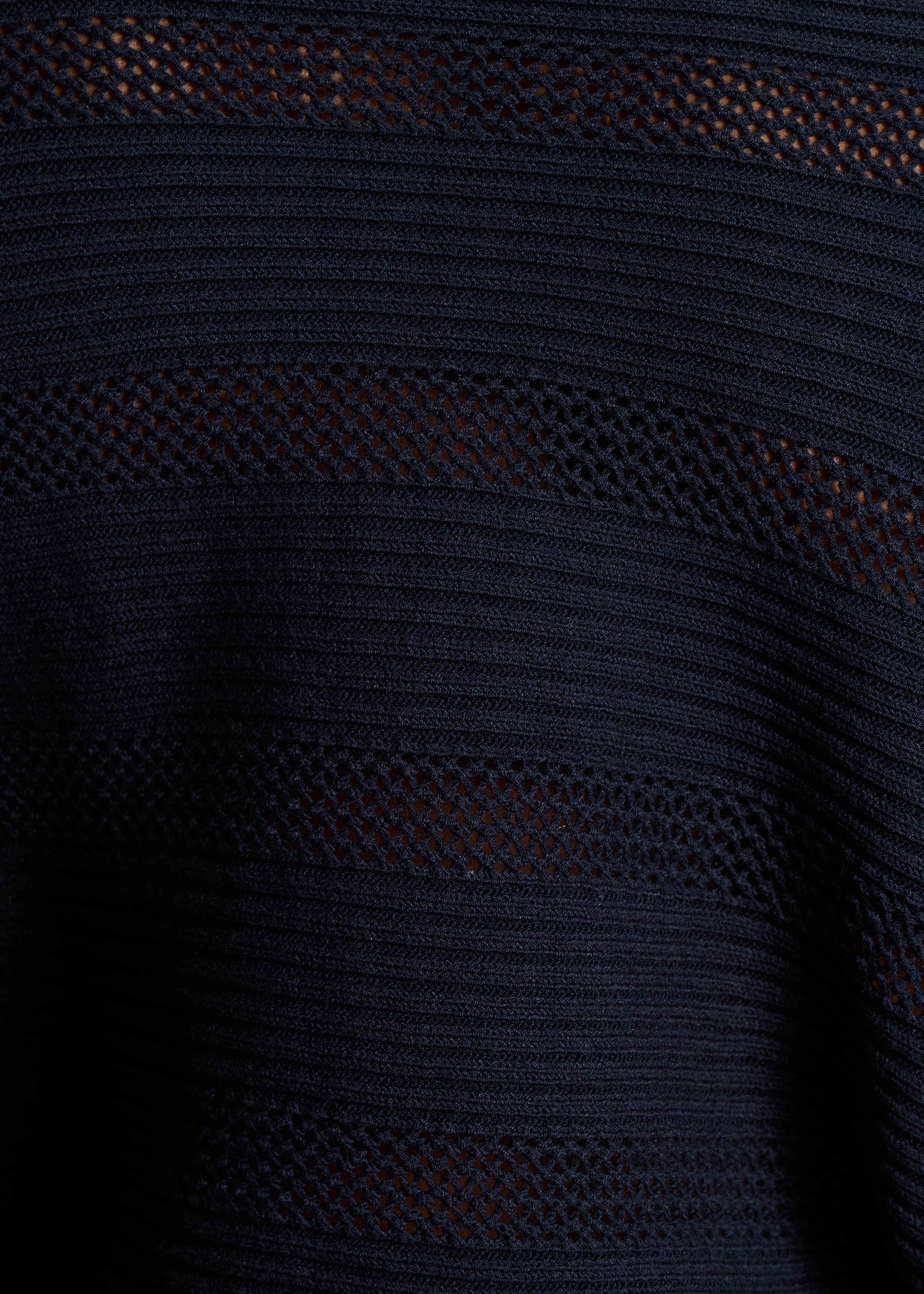 Maglione mantella blu scuro a maniche lunghe