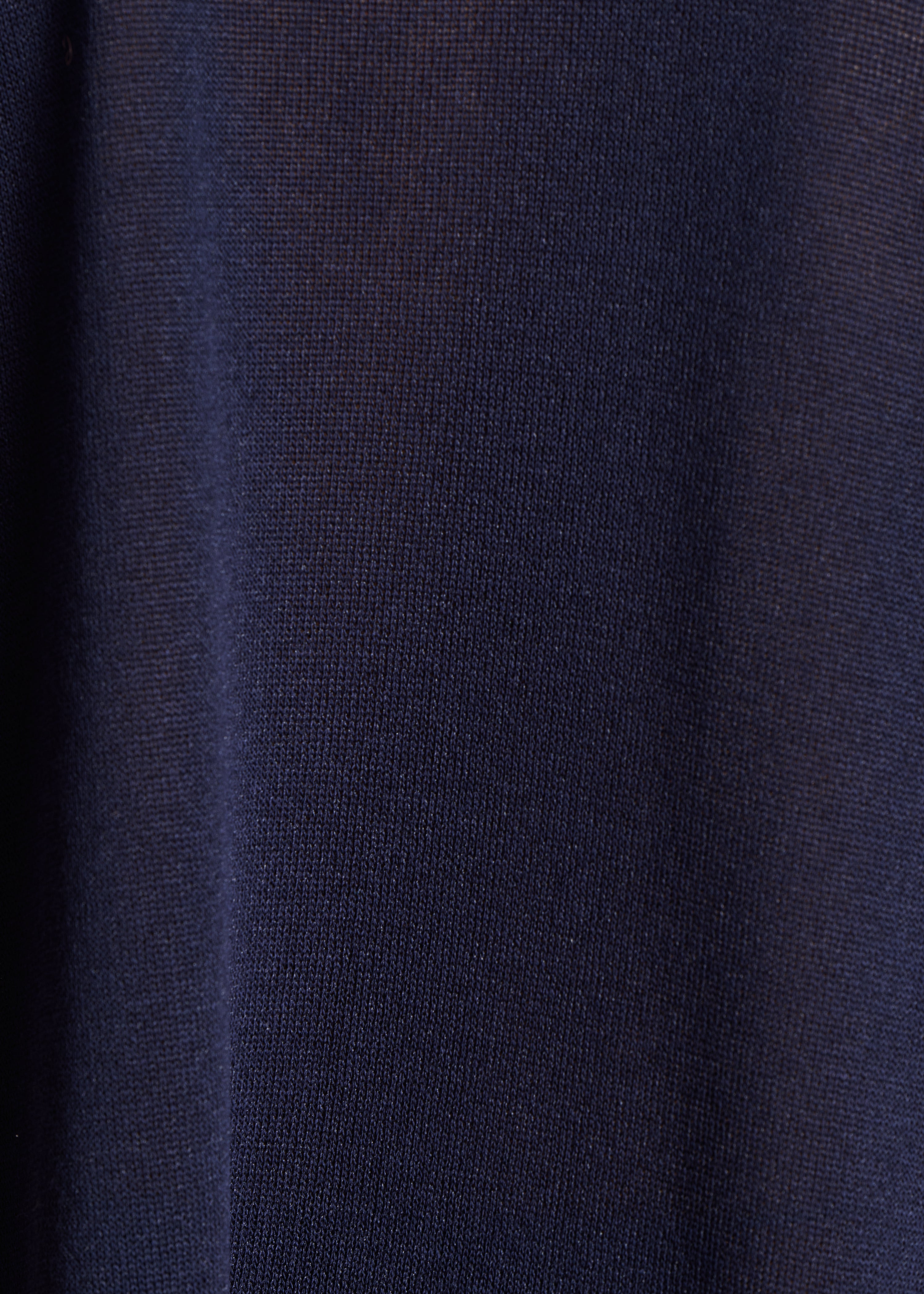 Pull manches courtes maille irisée bleu marine