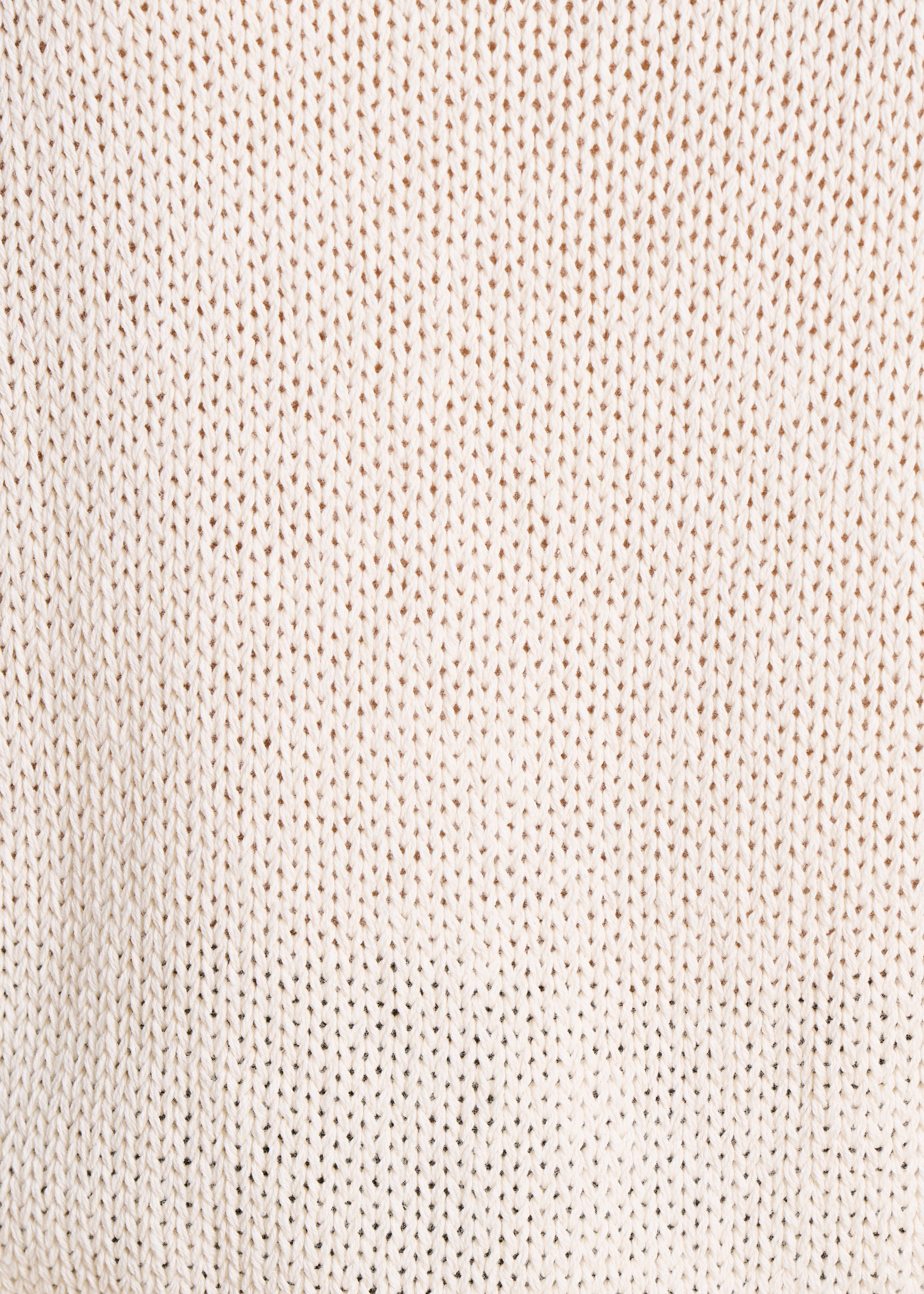 Pull blanc et bleu col rond manches courtes