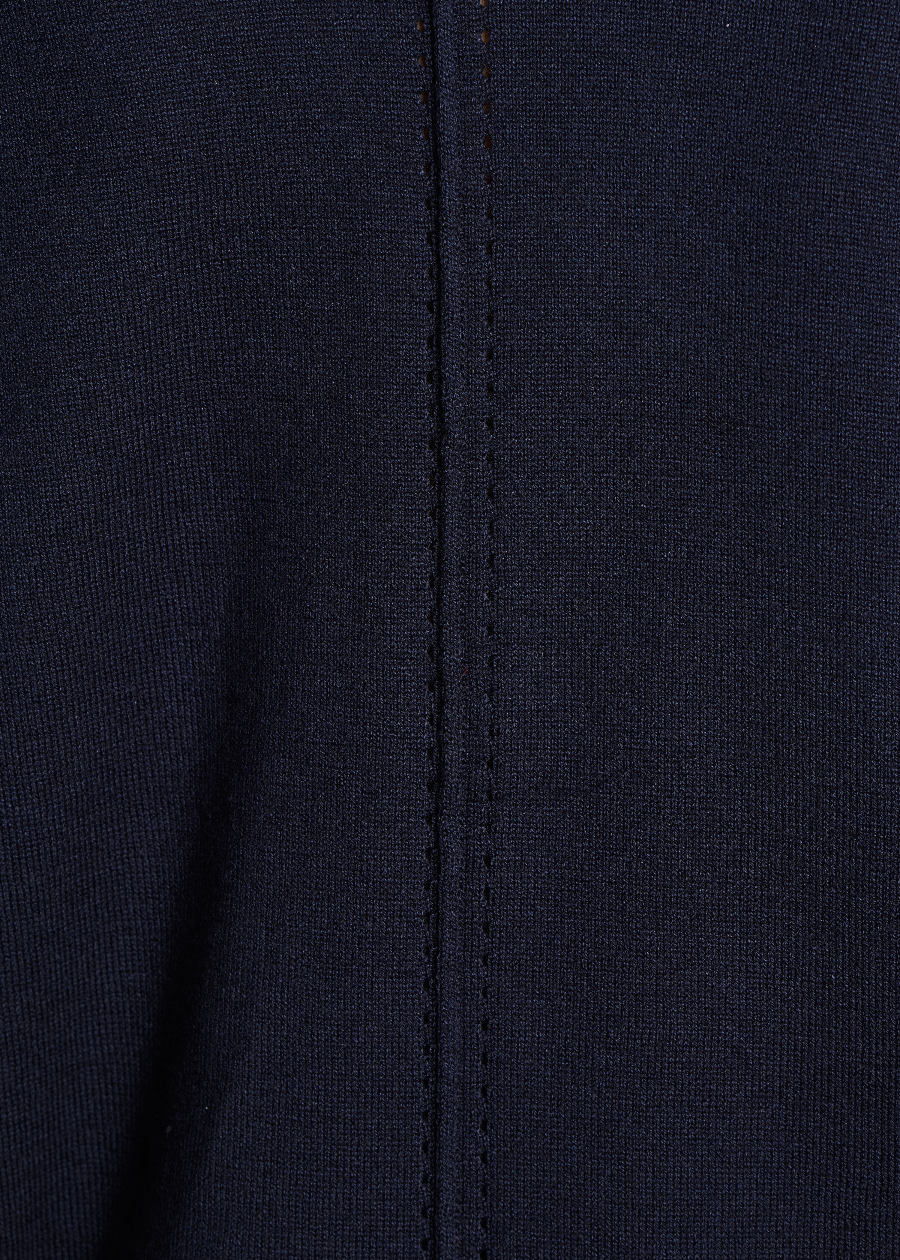 Dark blue oversized fine knit round neck sweater