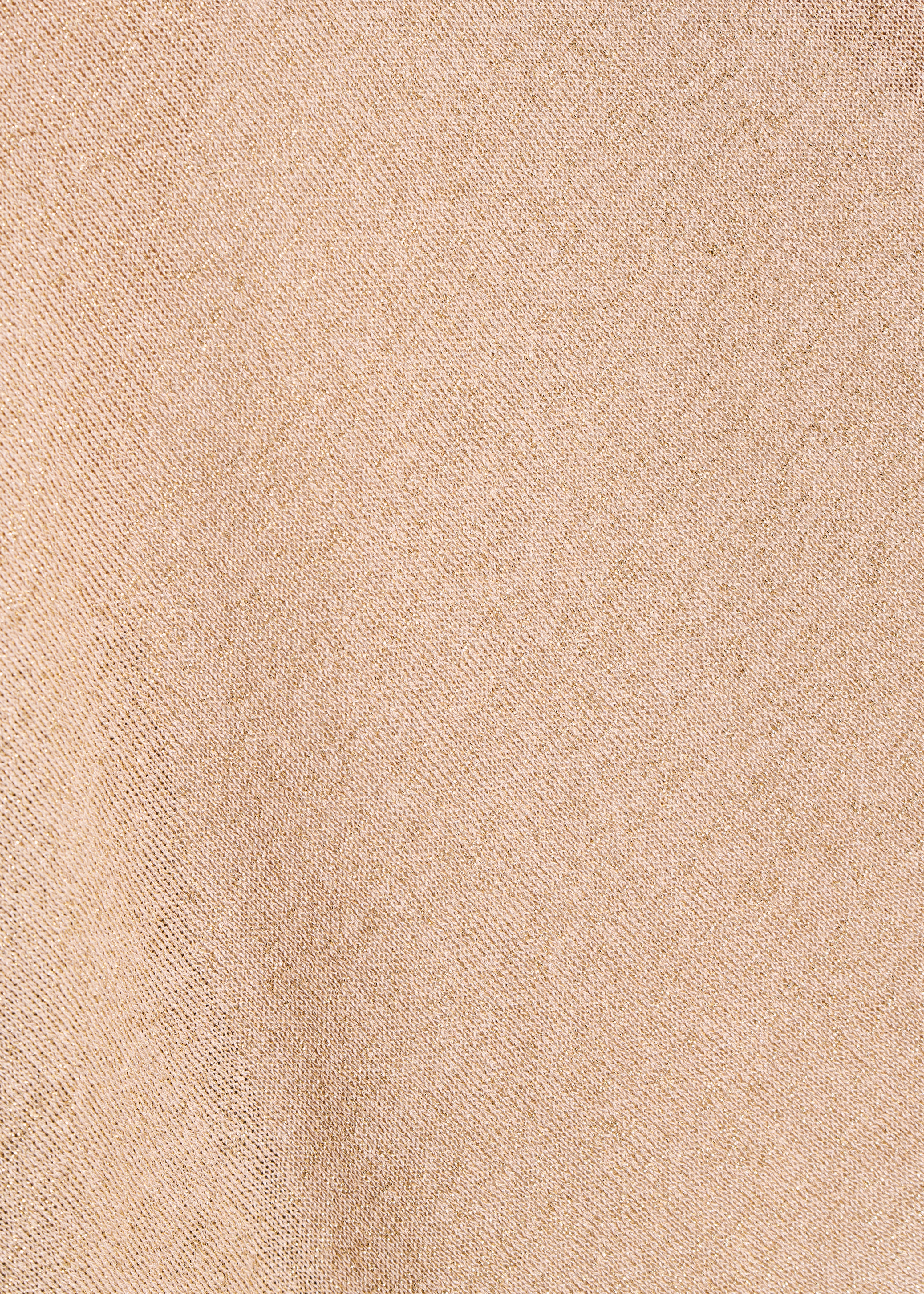 Beige Fine Knit Iridescent Cape Sweater