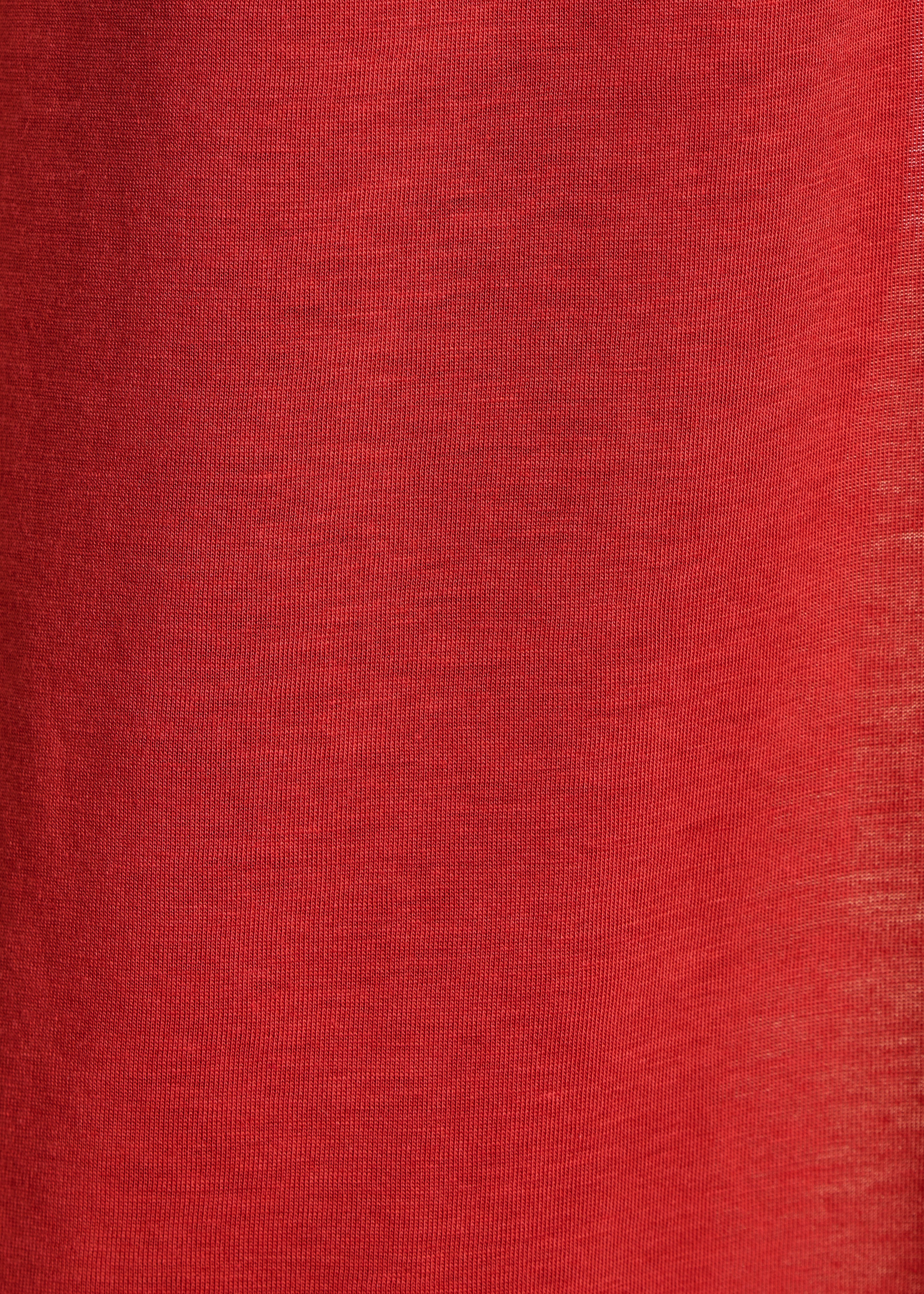 Red long lyocell dress