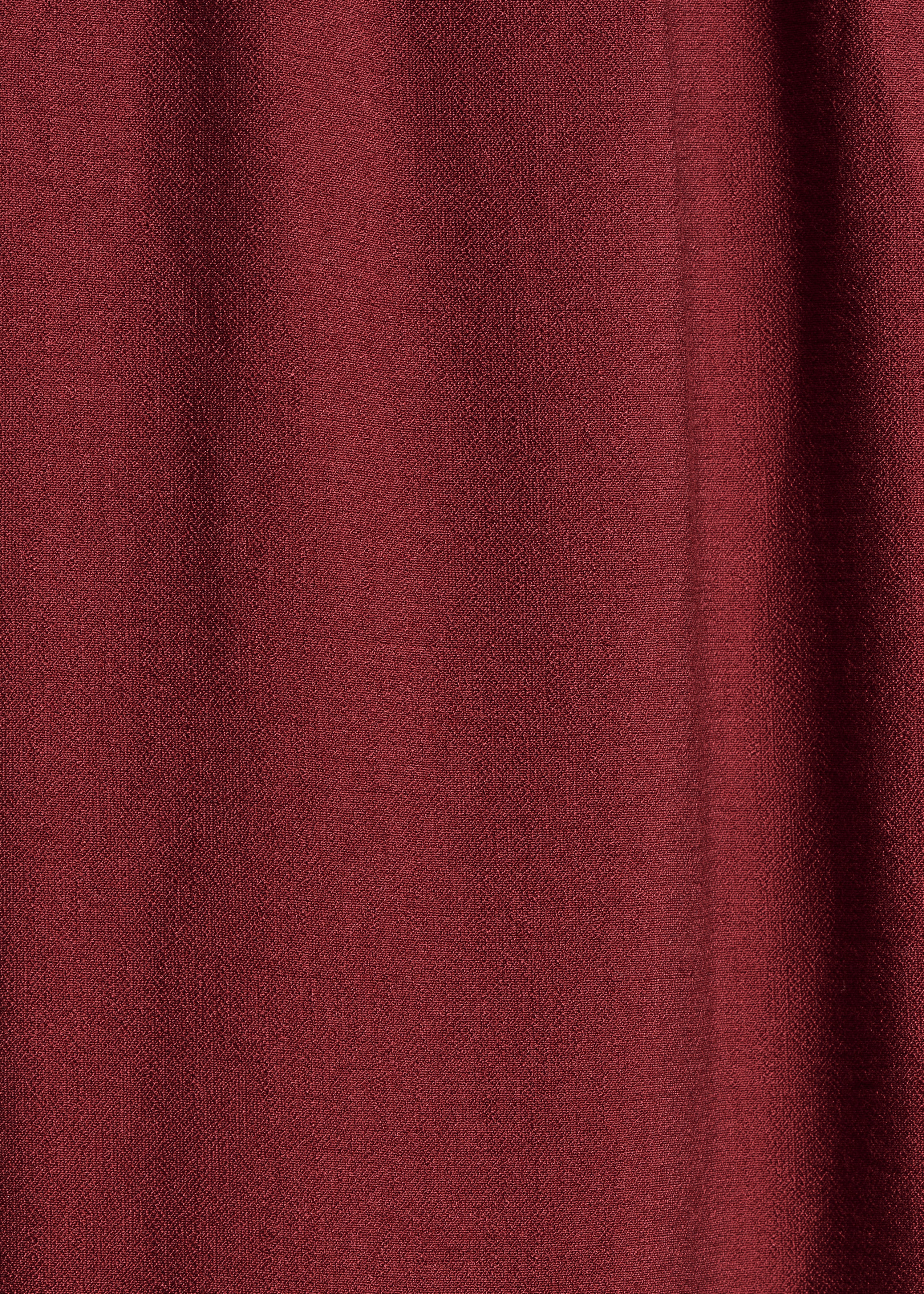 Abito lungo terracotta in jacquard con maniche corte