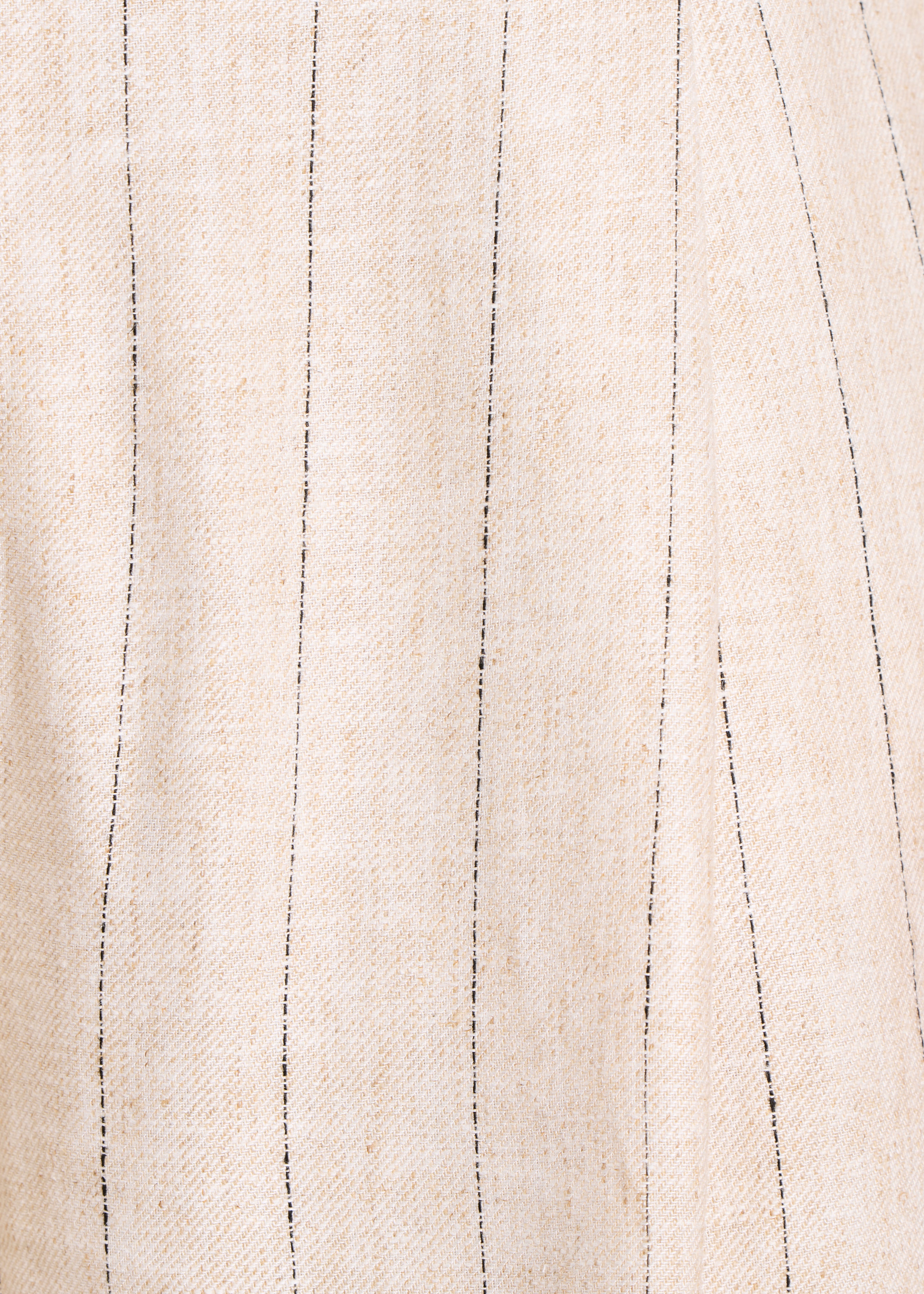 Beige striped bermuda shorts