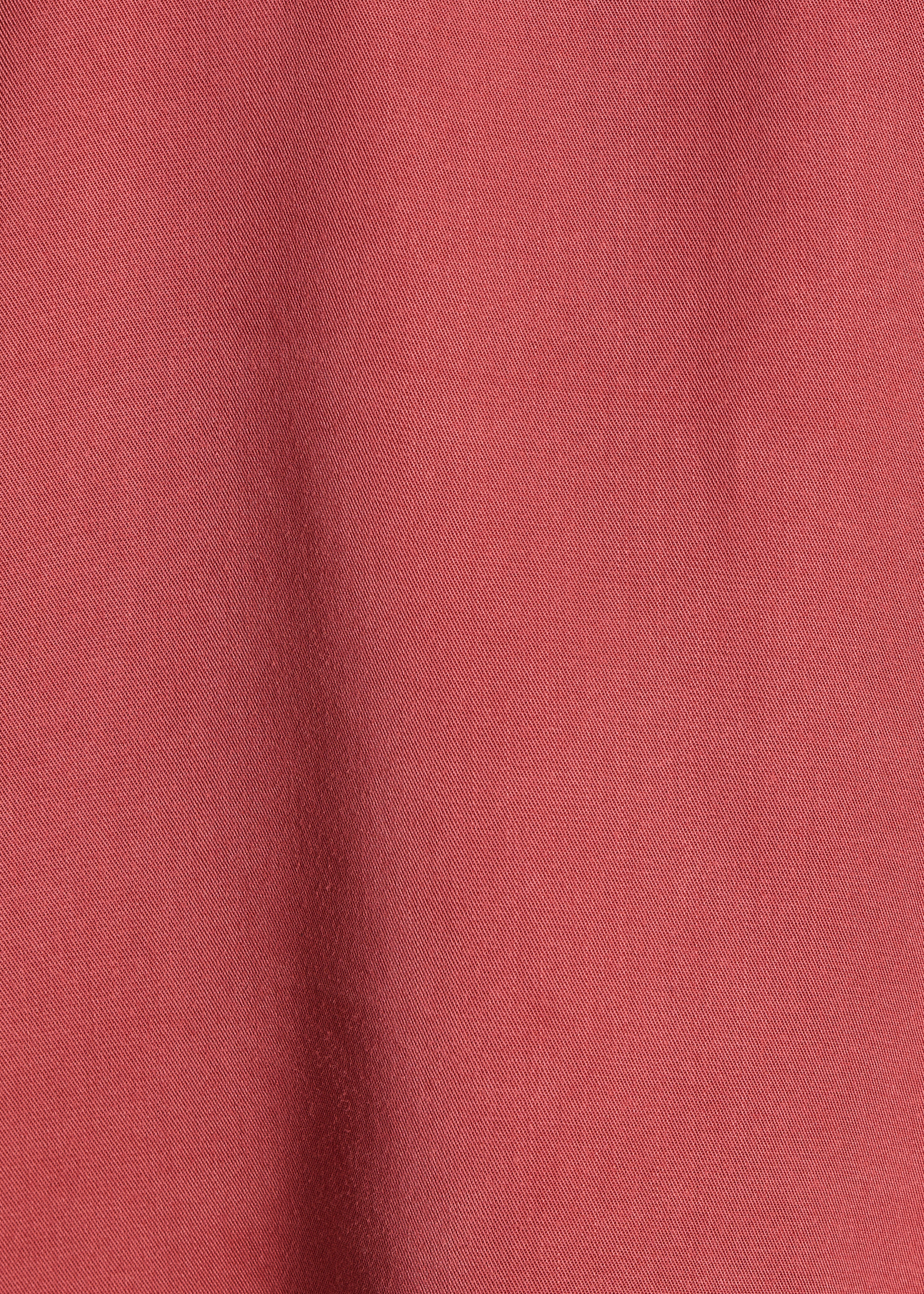 Top rouge manches courtes en lyocell