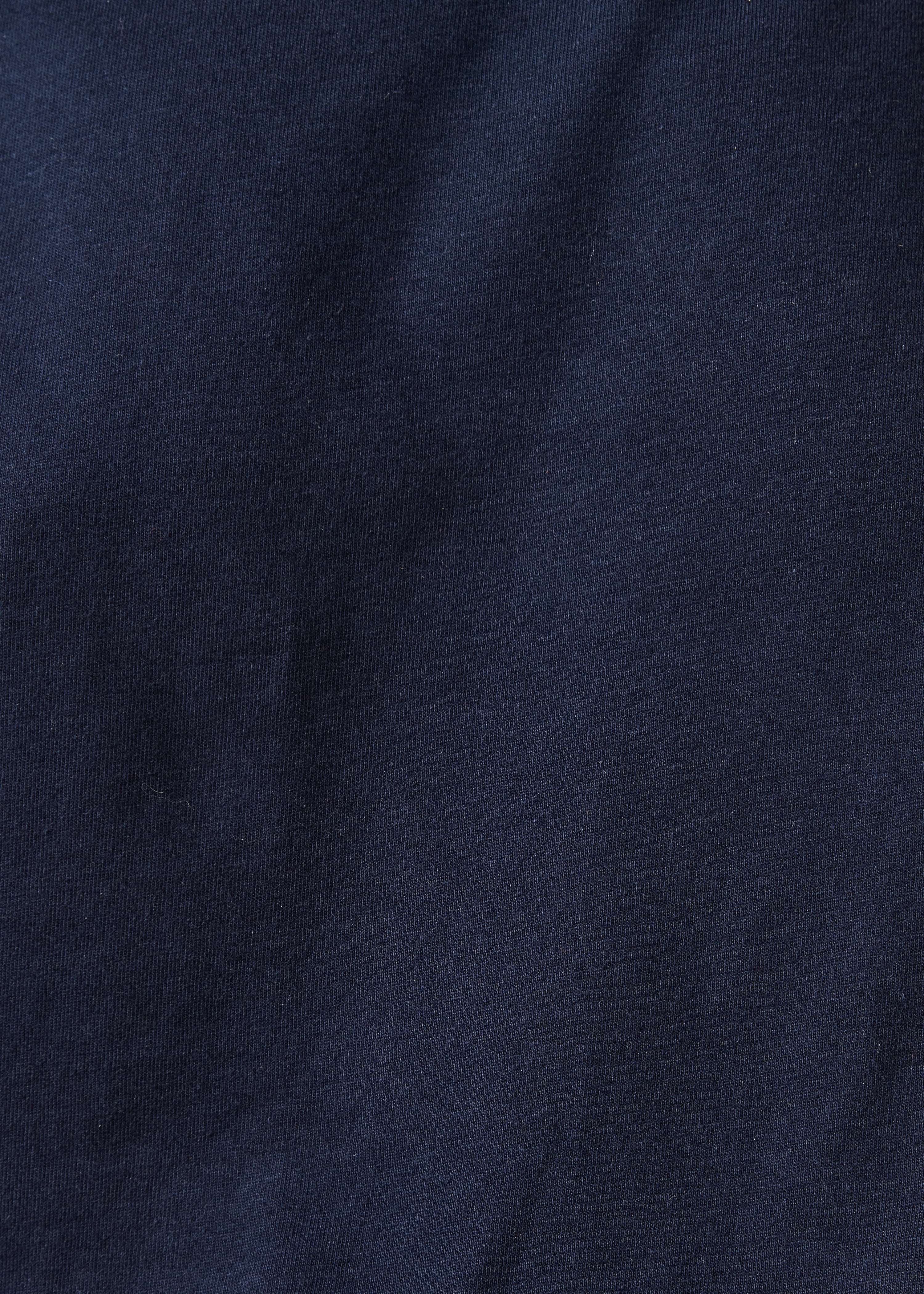 Camiseta azul marino de manga corta en algodón orgánico