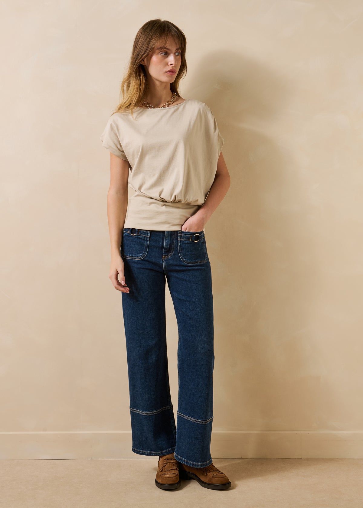 Camiseta beige - Facteur