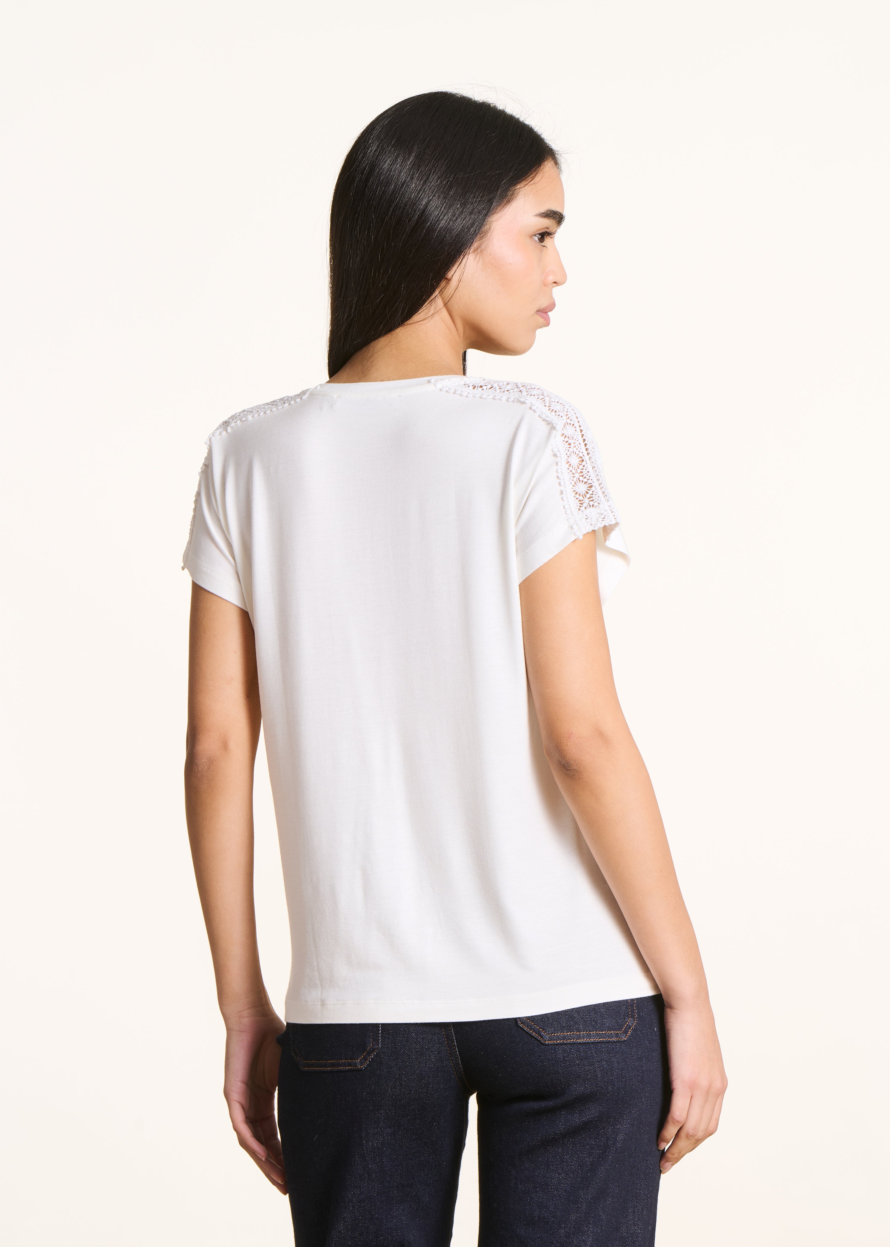 T-shirt blanc manches courtes