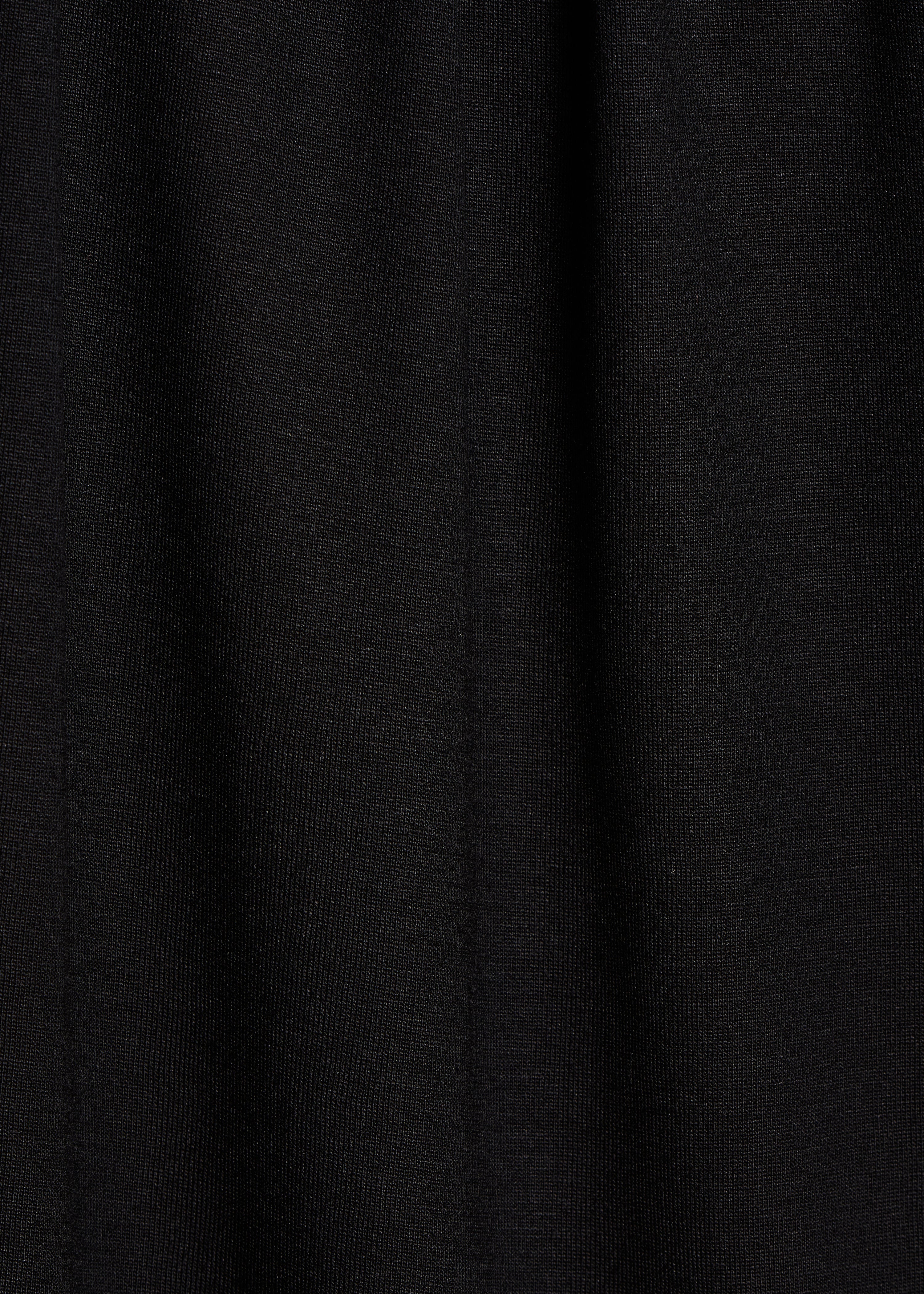 T-shirt ample noir manches courtes