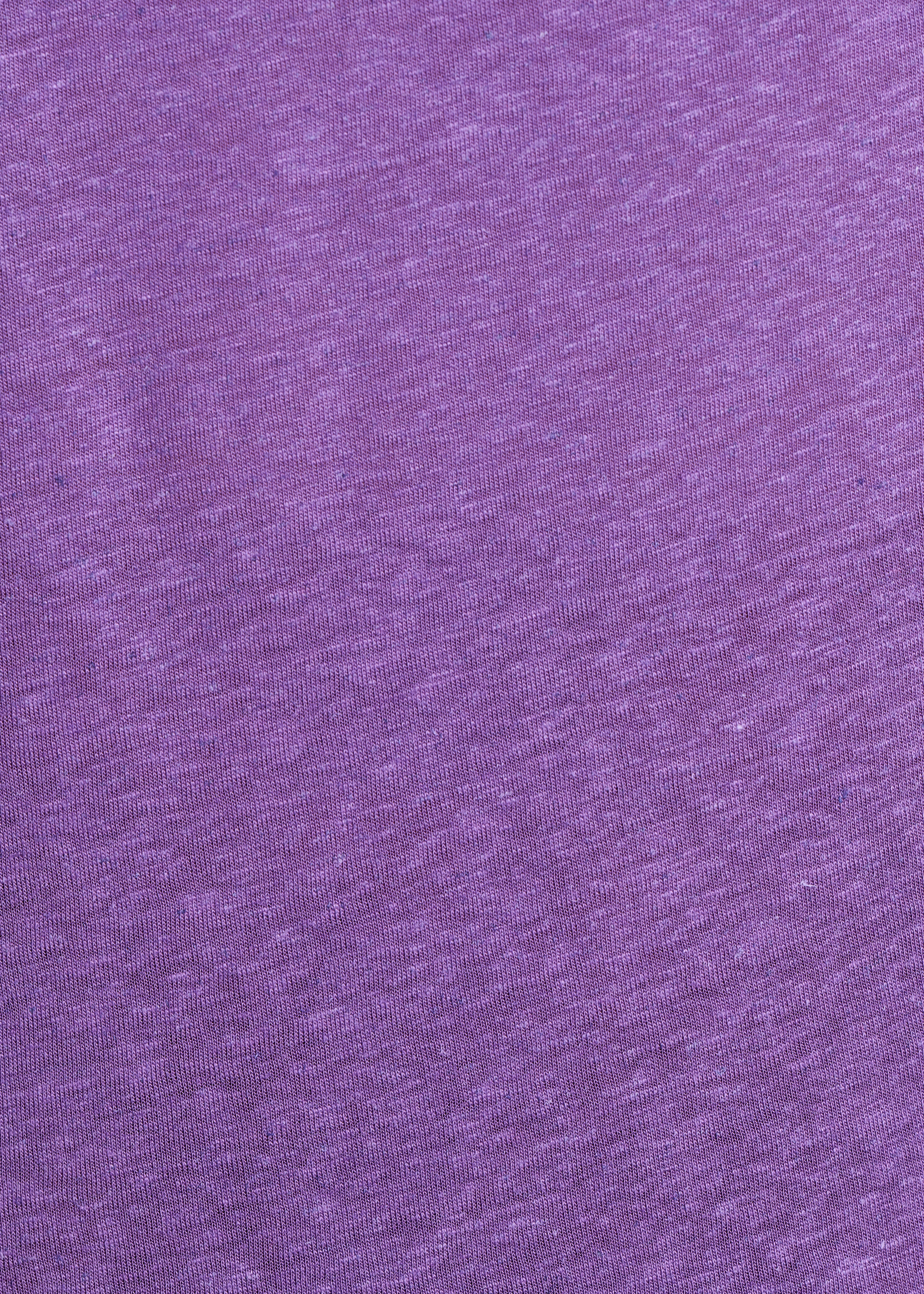 Purple lyocell linen jersey tank top with straps