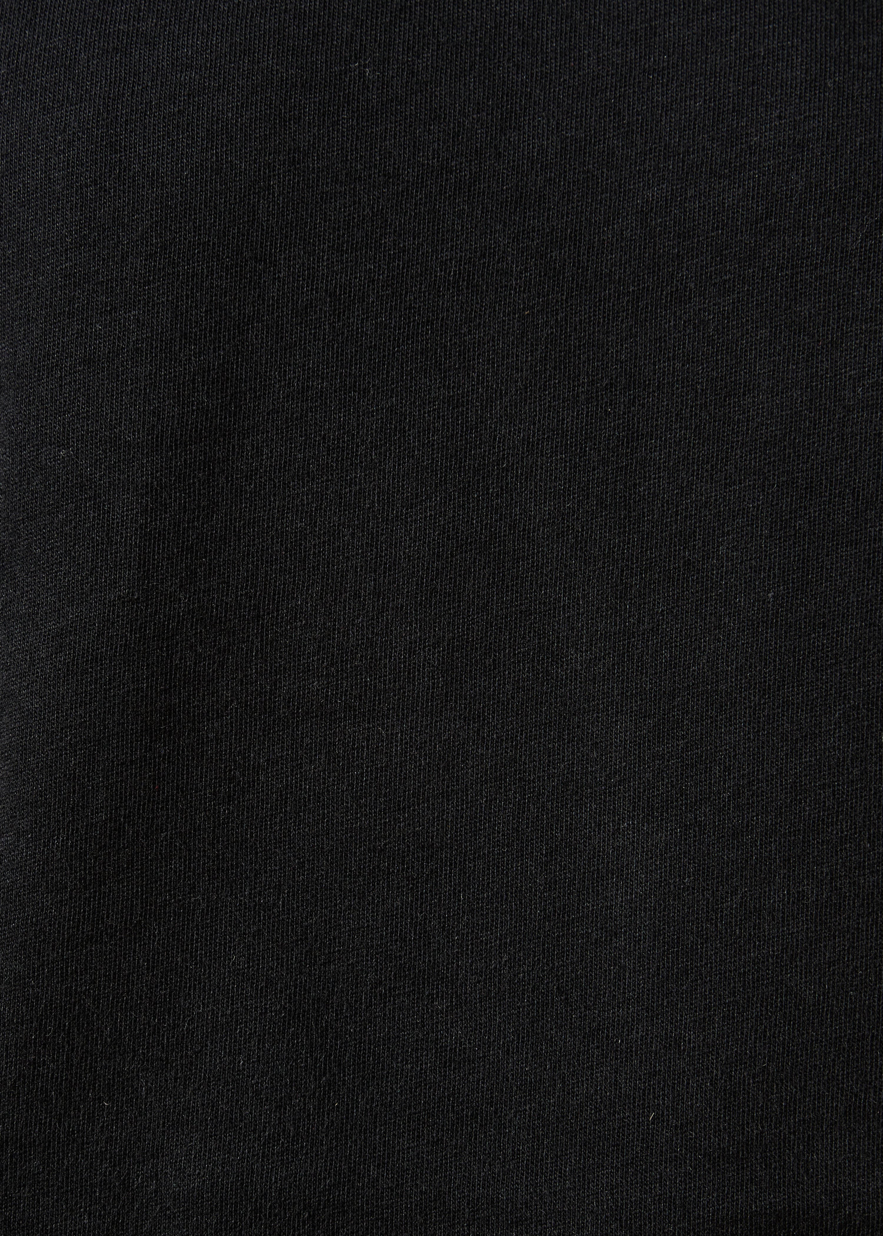 T-shirt noir manches courtes en coton biologique