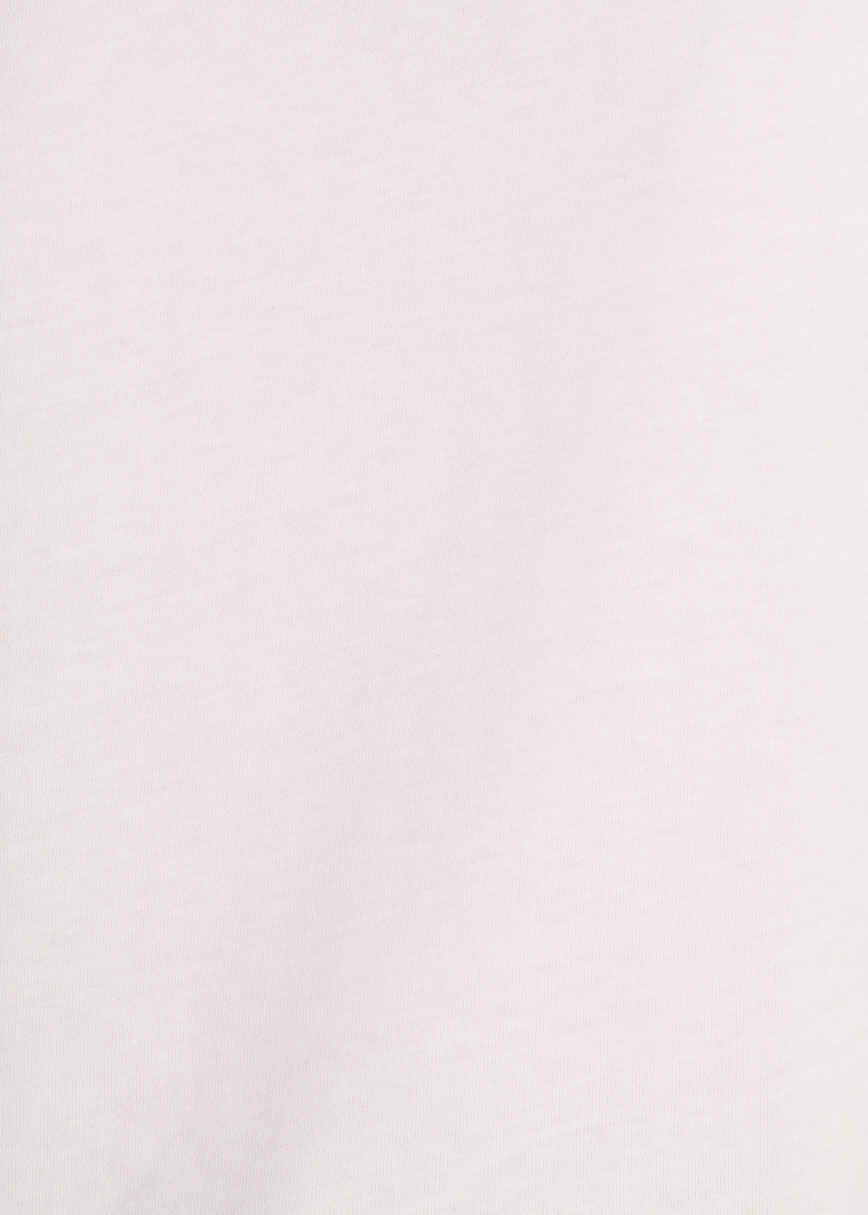 Ecru short-sleeve T-shirt in organic cotton