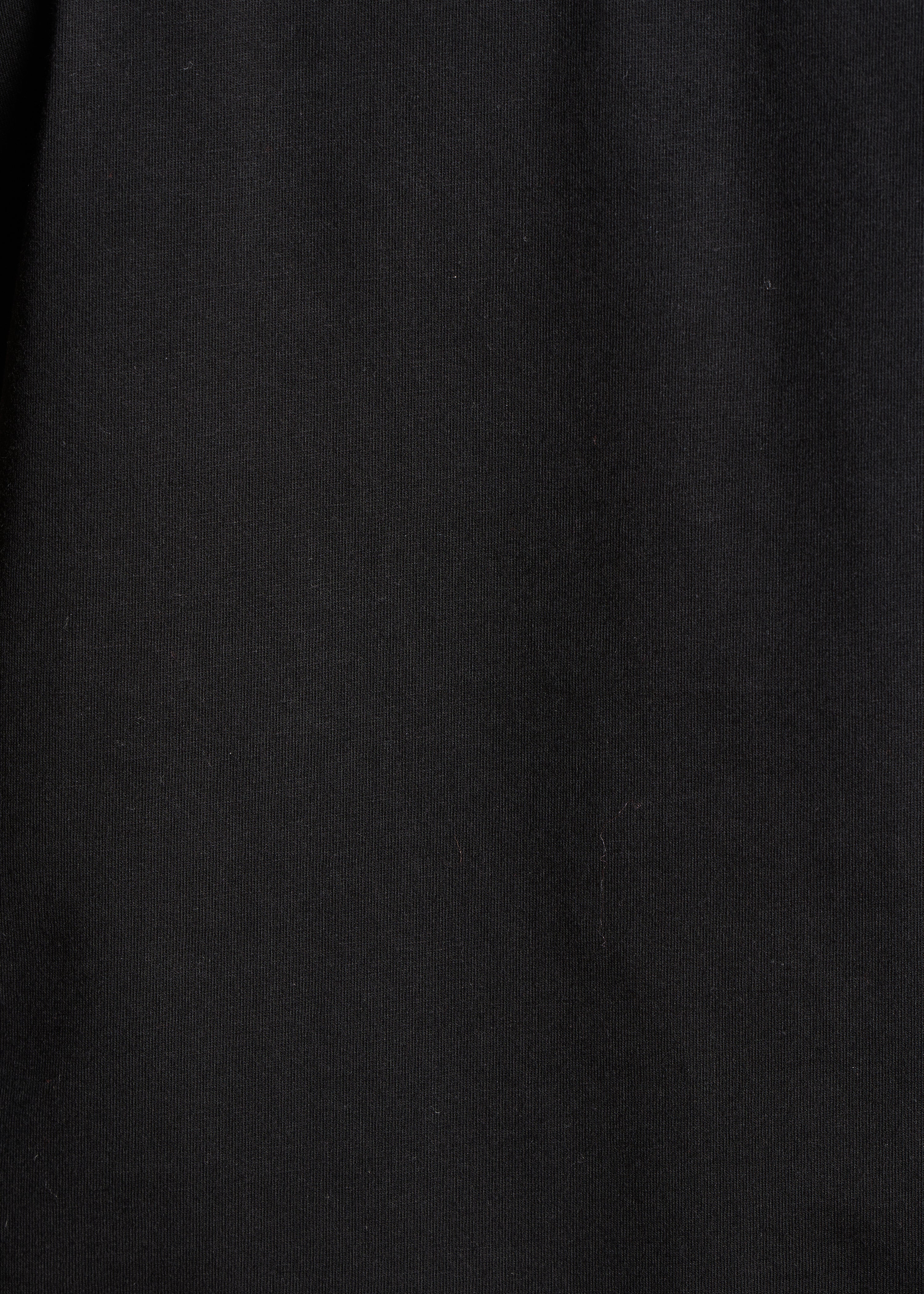 Black short sleeve T-shirt in organic cotton